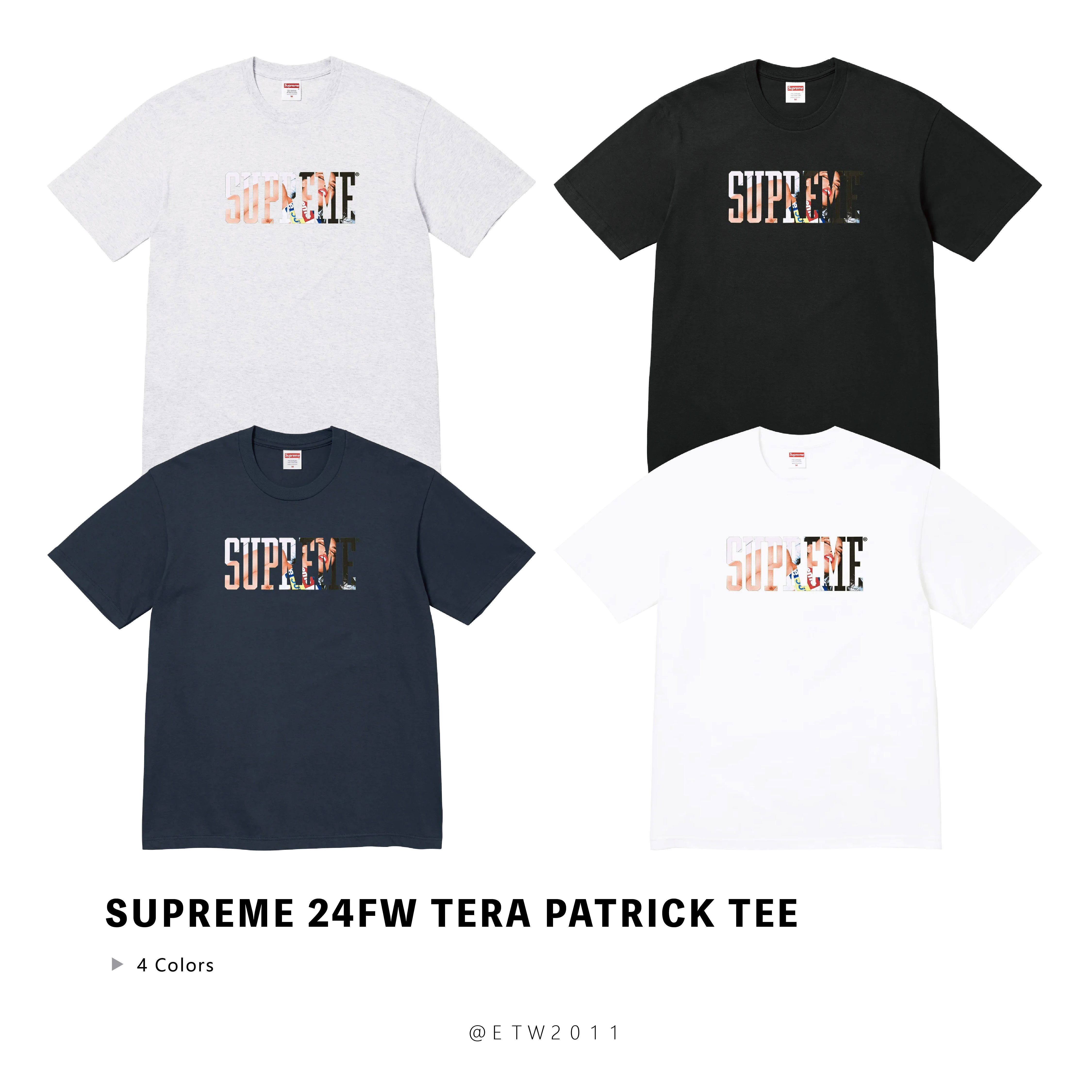 ☆ETW☆【EASY TO WEAR】SUPREME 24FW Tera Patrick Tee 泰拉 派翠克 女星 照片 短T