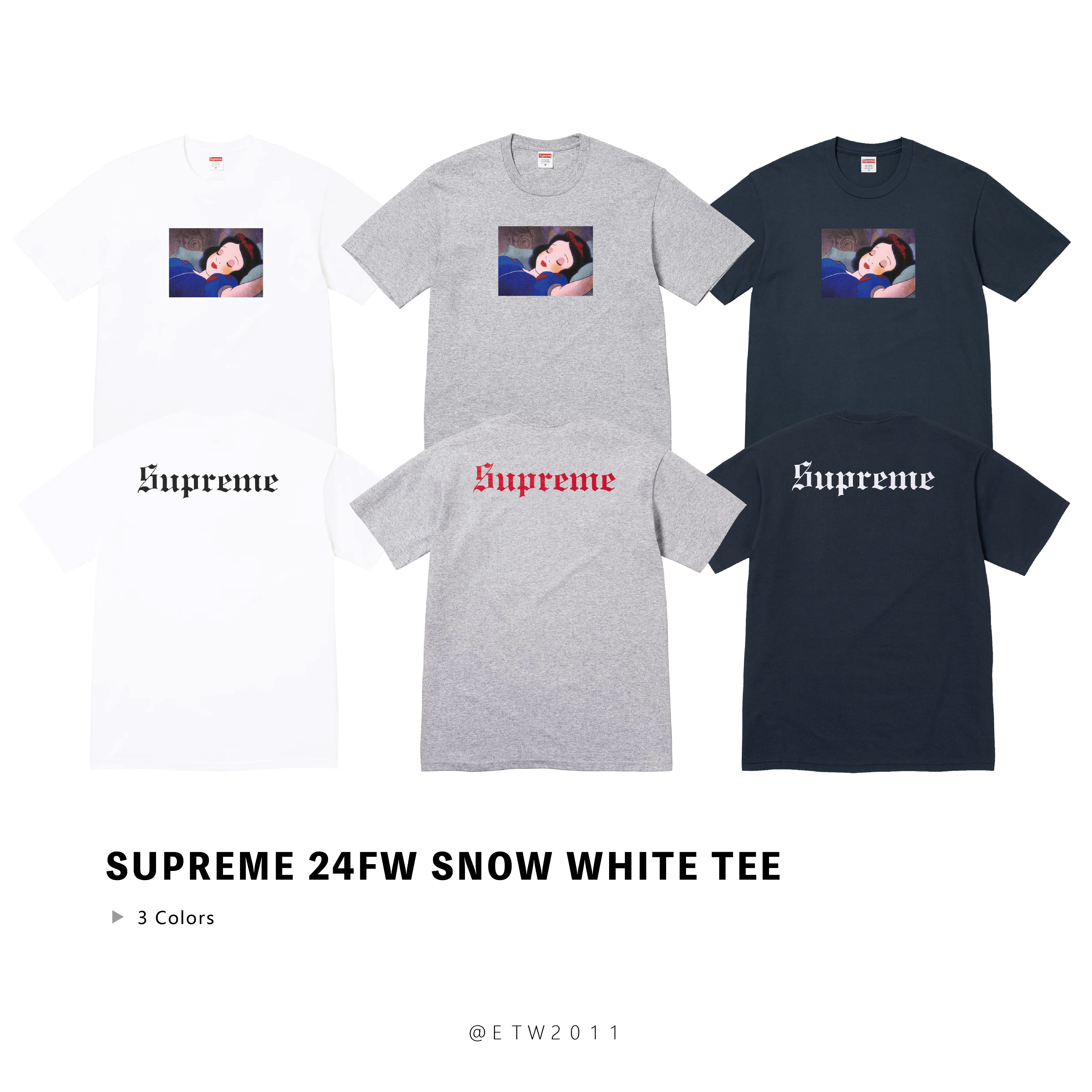 ☆ETW☆【EASY TO WEAR】Supreme 24FW Snow White Tee 白雪公主 童話 短T