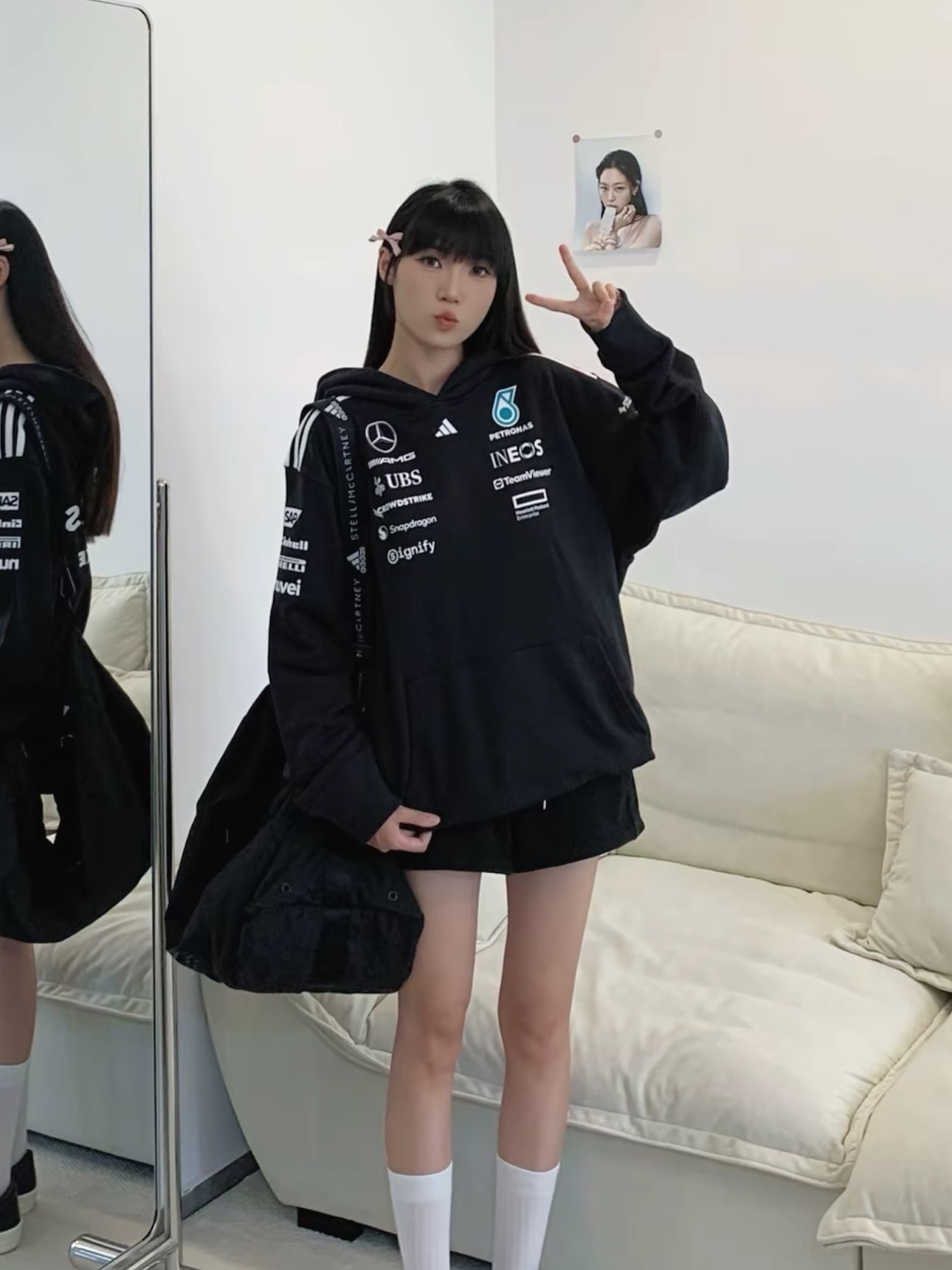 Adidas x MERCEDES-AMG PETRONAS F1  黑色 JW5385