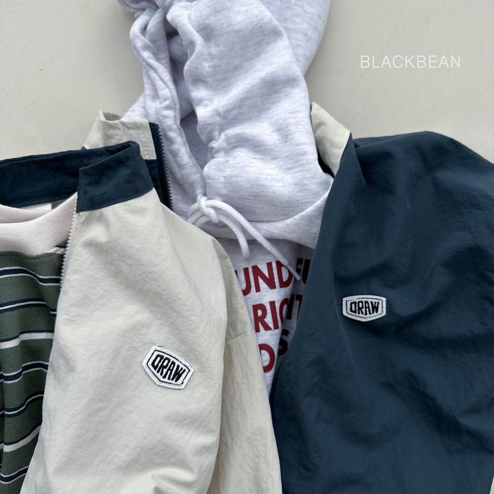 90-120 配色拉鍊外套 2色