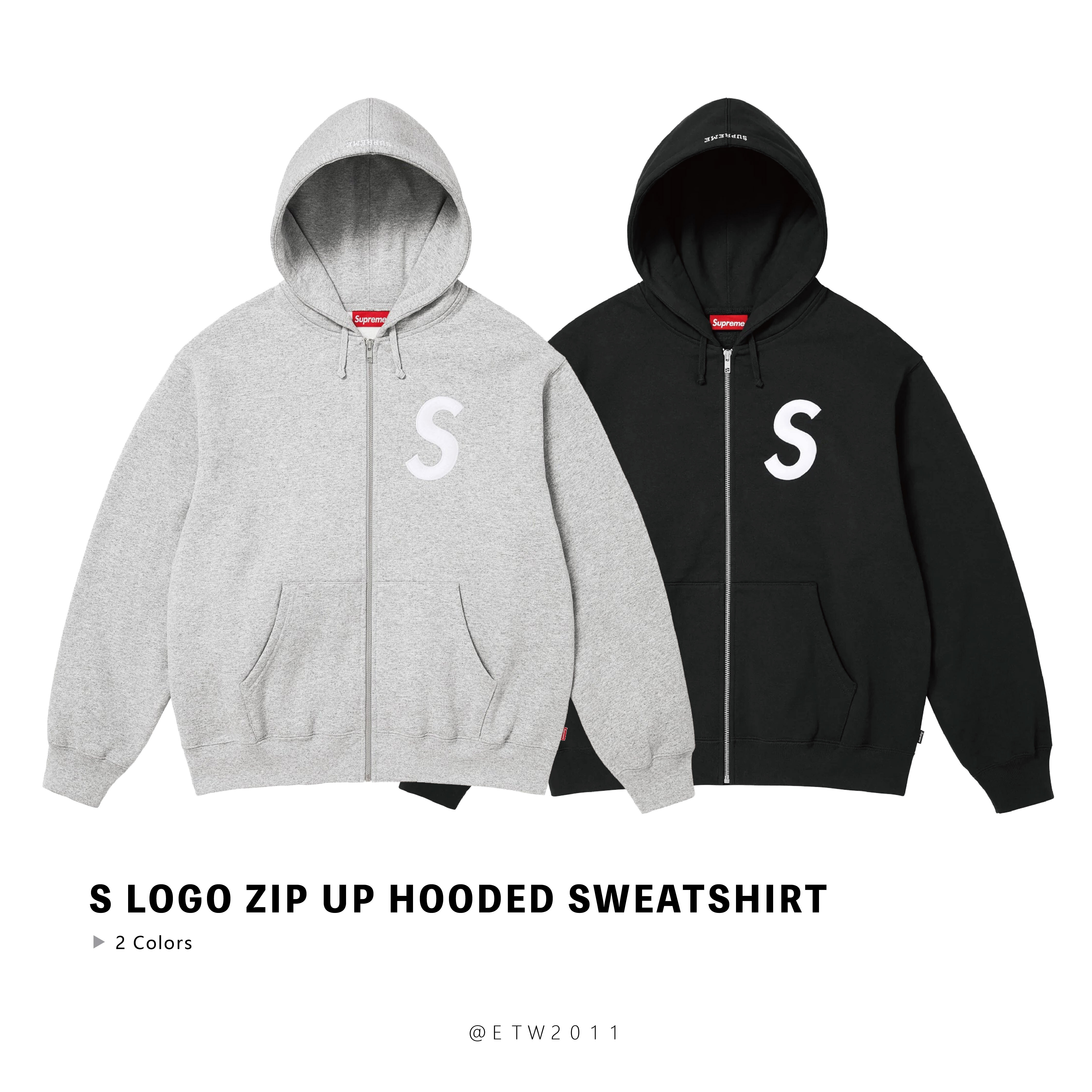 ☆ETW☆【EASY TO WEAR】Supreme 25FW s logo zip up hooded sweatshirt 連帽 外套 秋冬 保暖