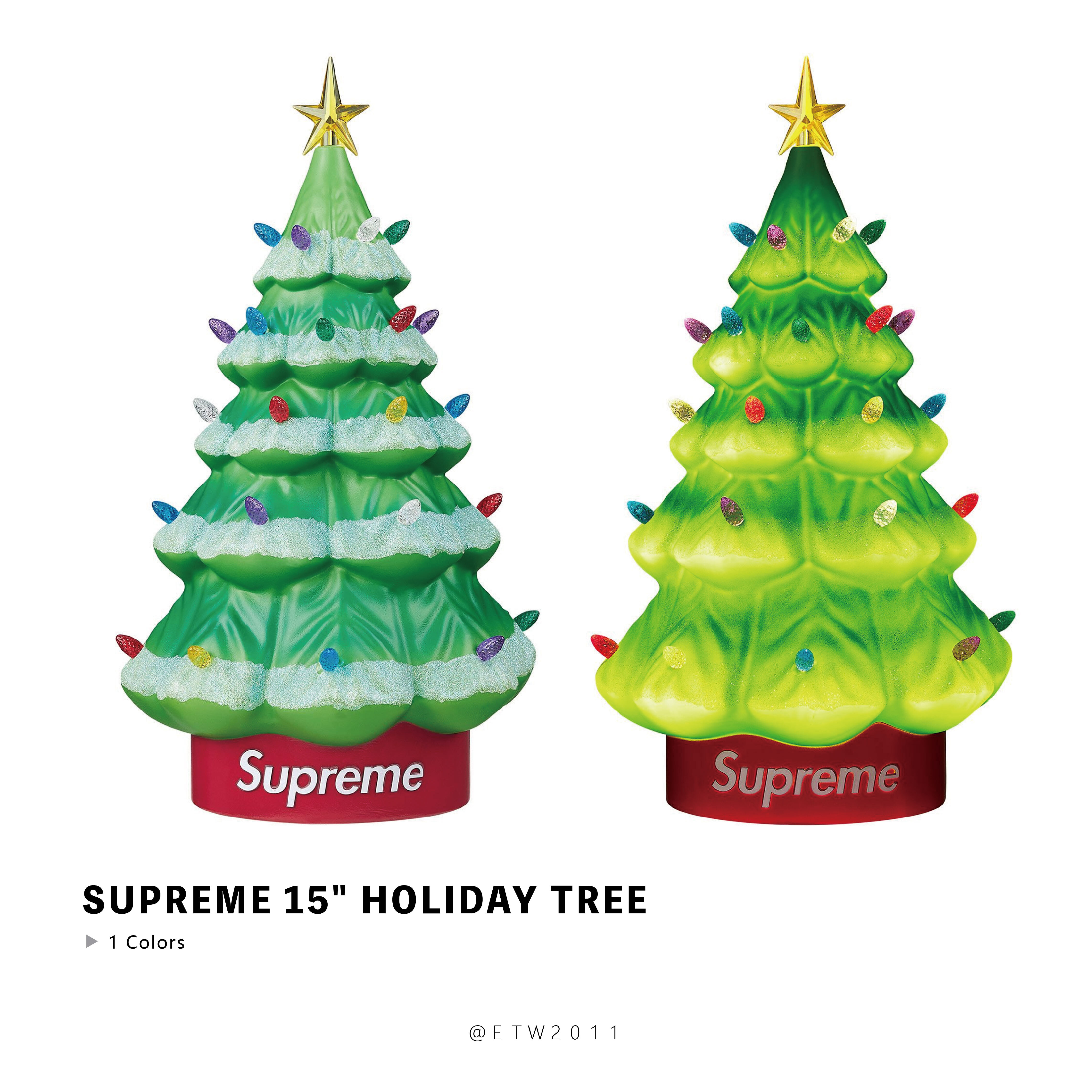 ☆ETW☆【EASY TO WEAR】Supreme 15" Holiday Tree 聖誕樹 聖誕節 發光 節慶 裝飾