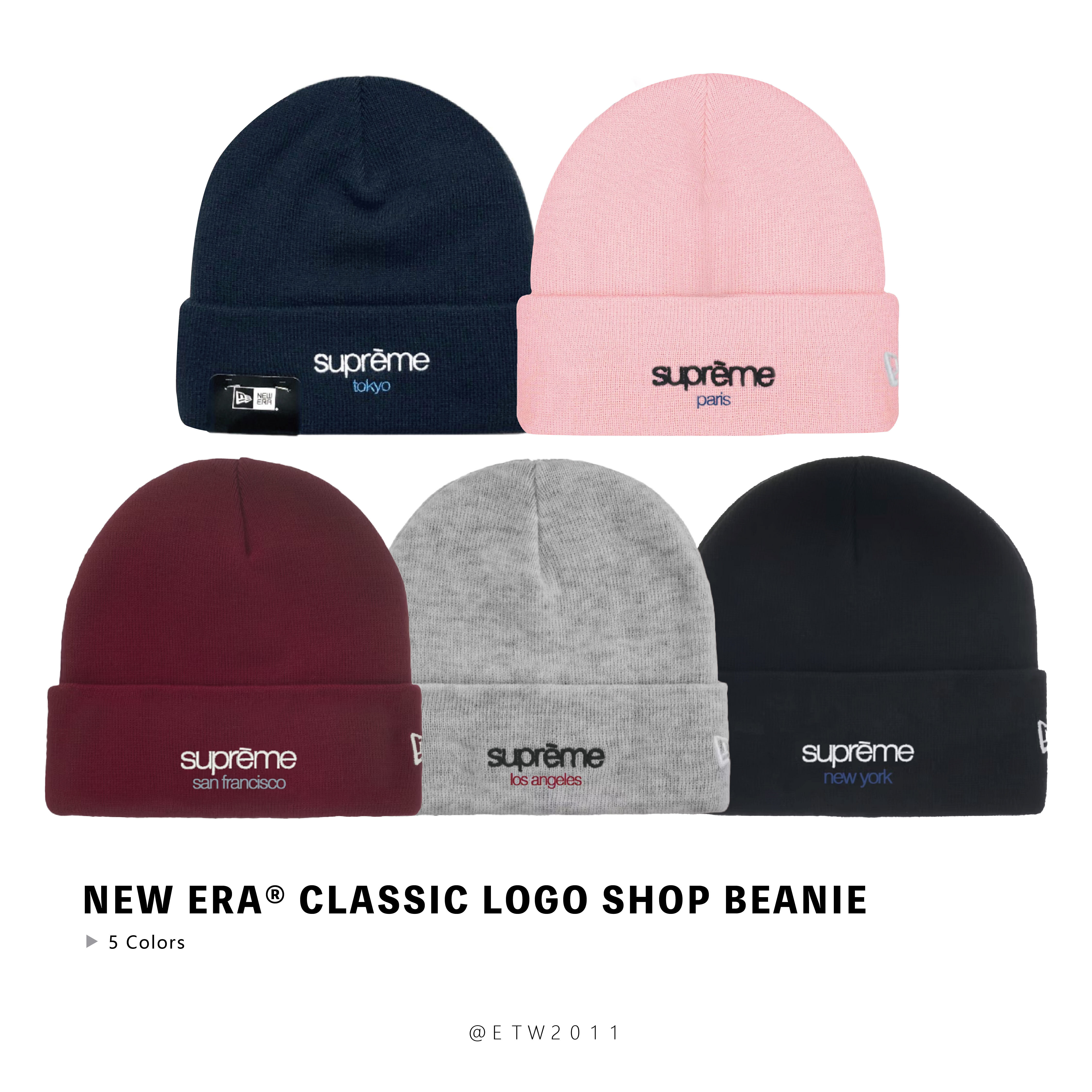 ☆ETW☆【EASY TO WEAR】Supreme 25FW NEW ERA® CLASSIC LOGO SHOP BEANIE 毛帽 地區 城市限定