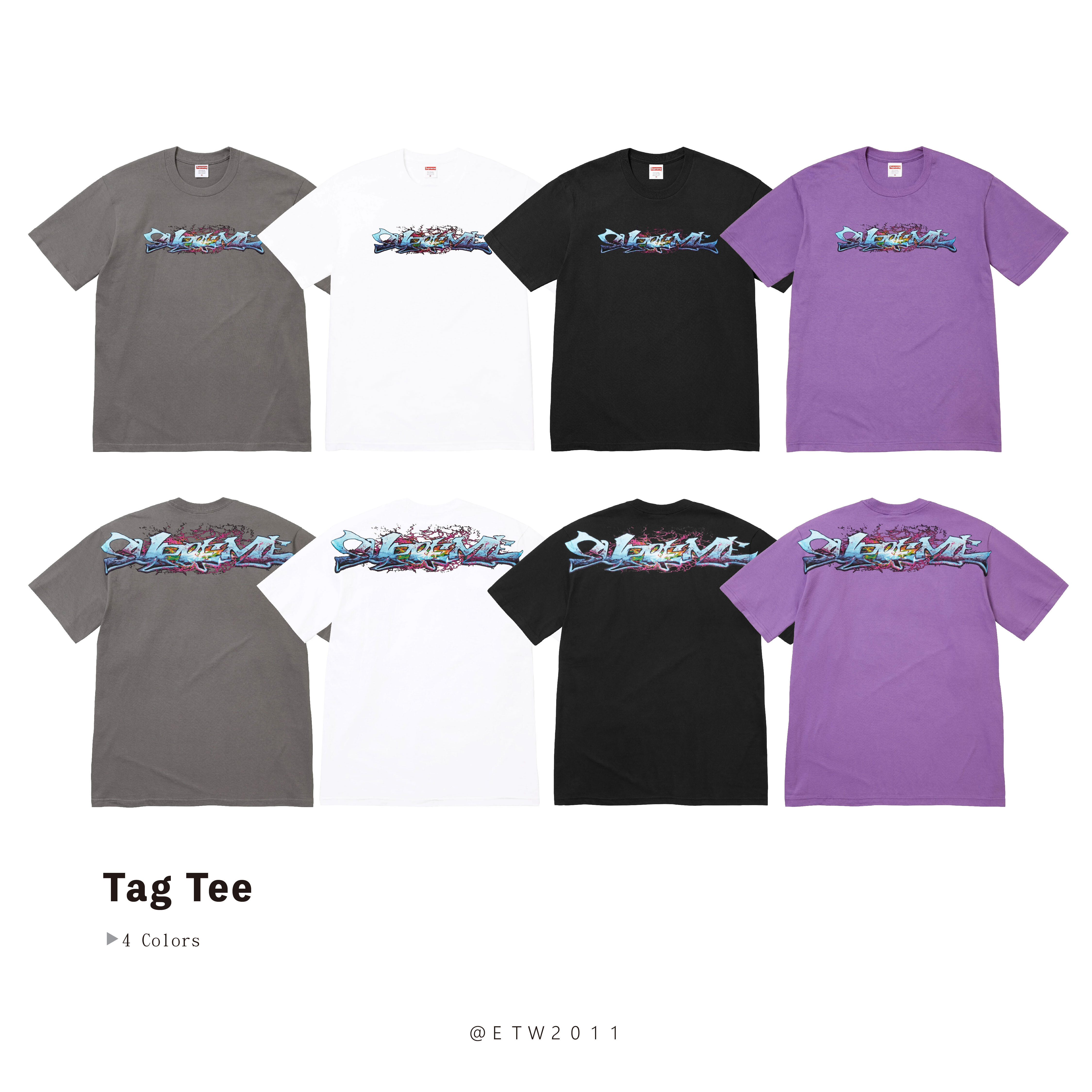 ☆ETW☆【EASY TO WEAR】SUPREME 25FW Tag Tee 短T LOGO 塗鴉
