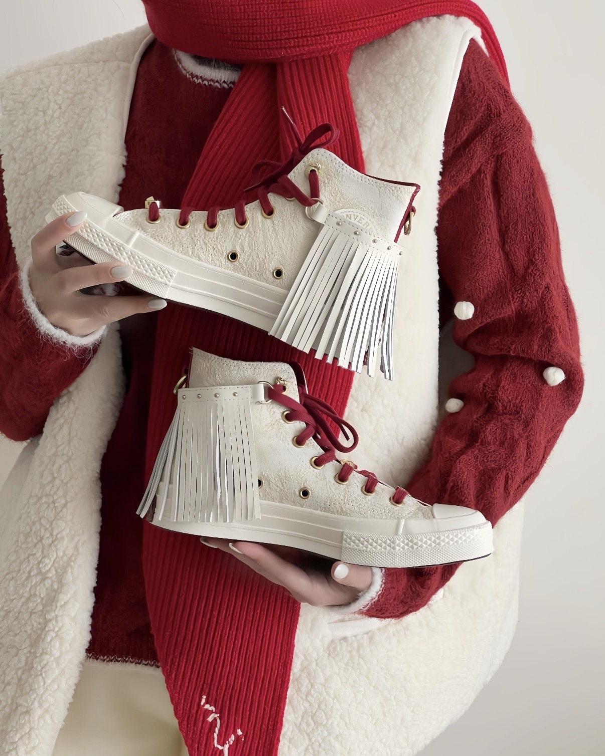 CONVERSE CHUCK 70 HI 2026年 馬年限定 酒紅 金色 流蘇 高筒 男女鞋 A19072C / 調貨