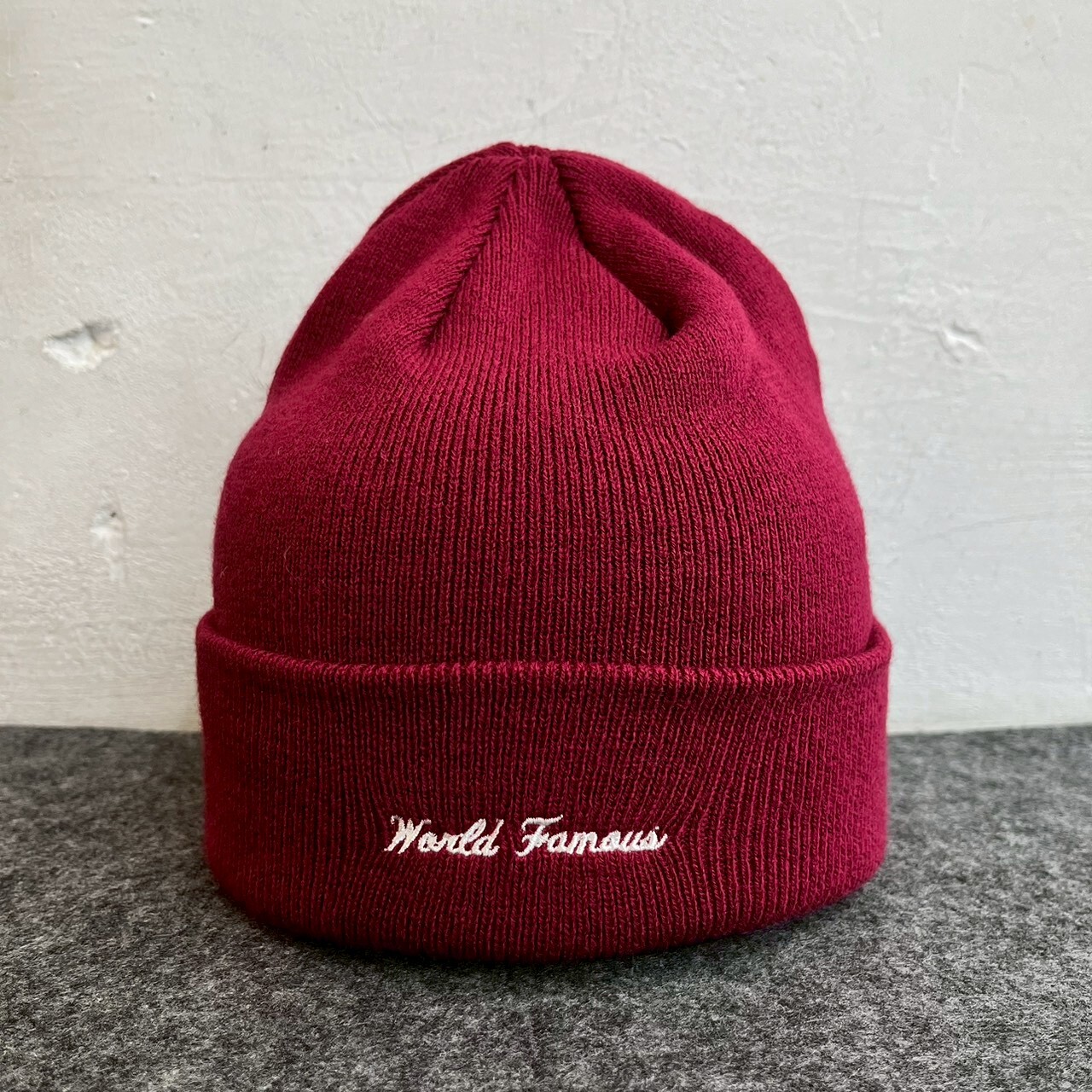 SUPREME NEW ERA BOX LOGO BEANIE PLUM