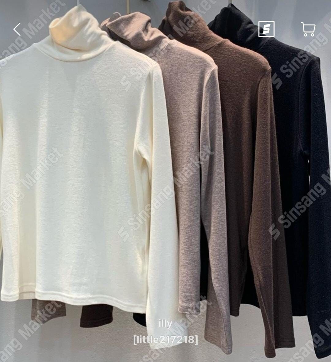 1L5433 天絲羊毛堆堆企領打底上衣 *特價* (優惠碼同充值購物金不適用)