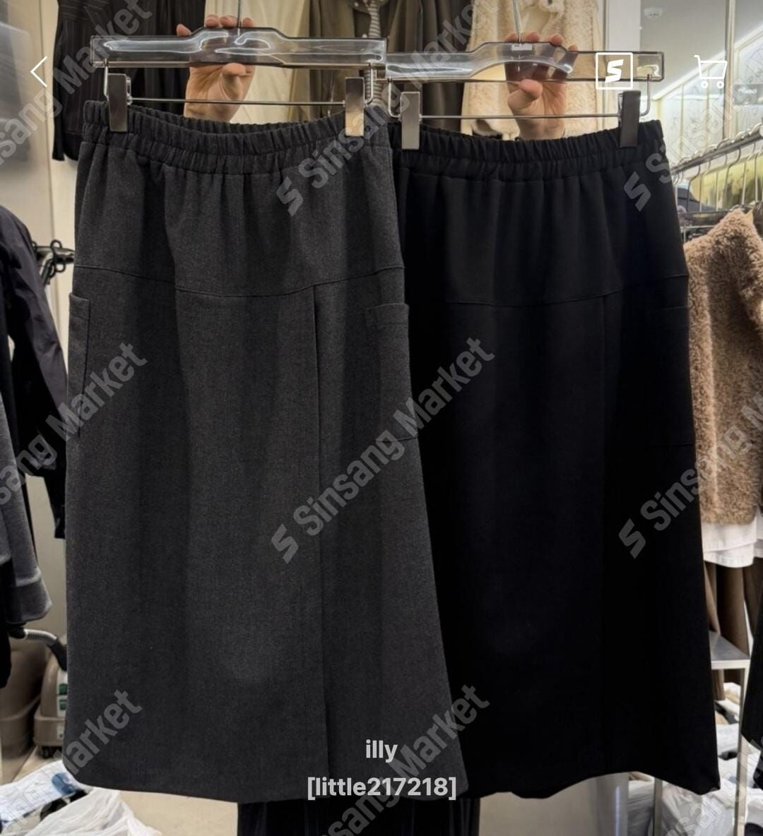 1L5434 橡筋腰西裝仿裙褲 *特價* (優惠碼同充值購物金不適用)