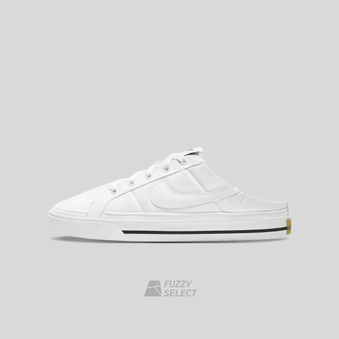 【逢甲 FUZZY】W Nike Court 懶人鞋 全白 DB3970-100