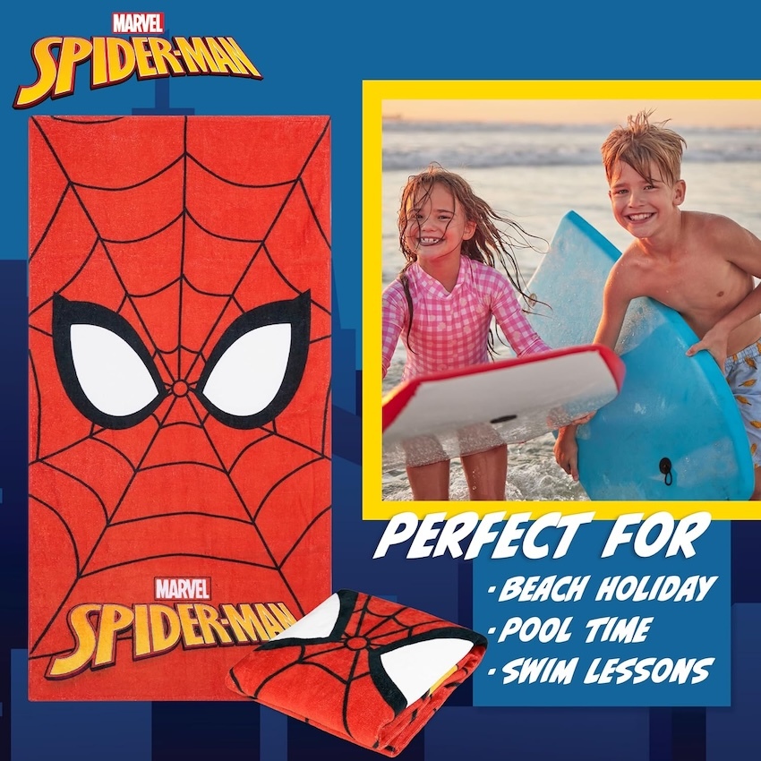 美國 SpiderMan 超柔軟棉質浴巾