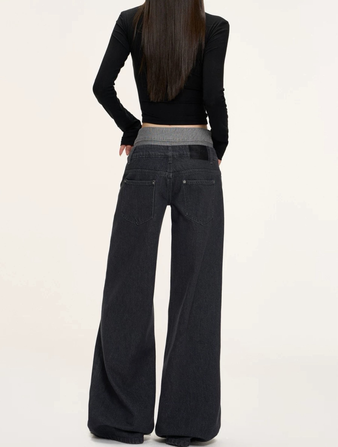 (GOAL)美式雙腰直筒牛仔褲 女版 FIVE1759