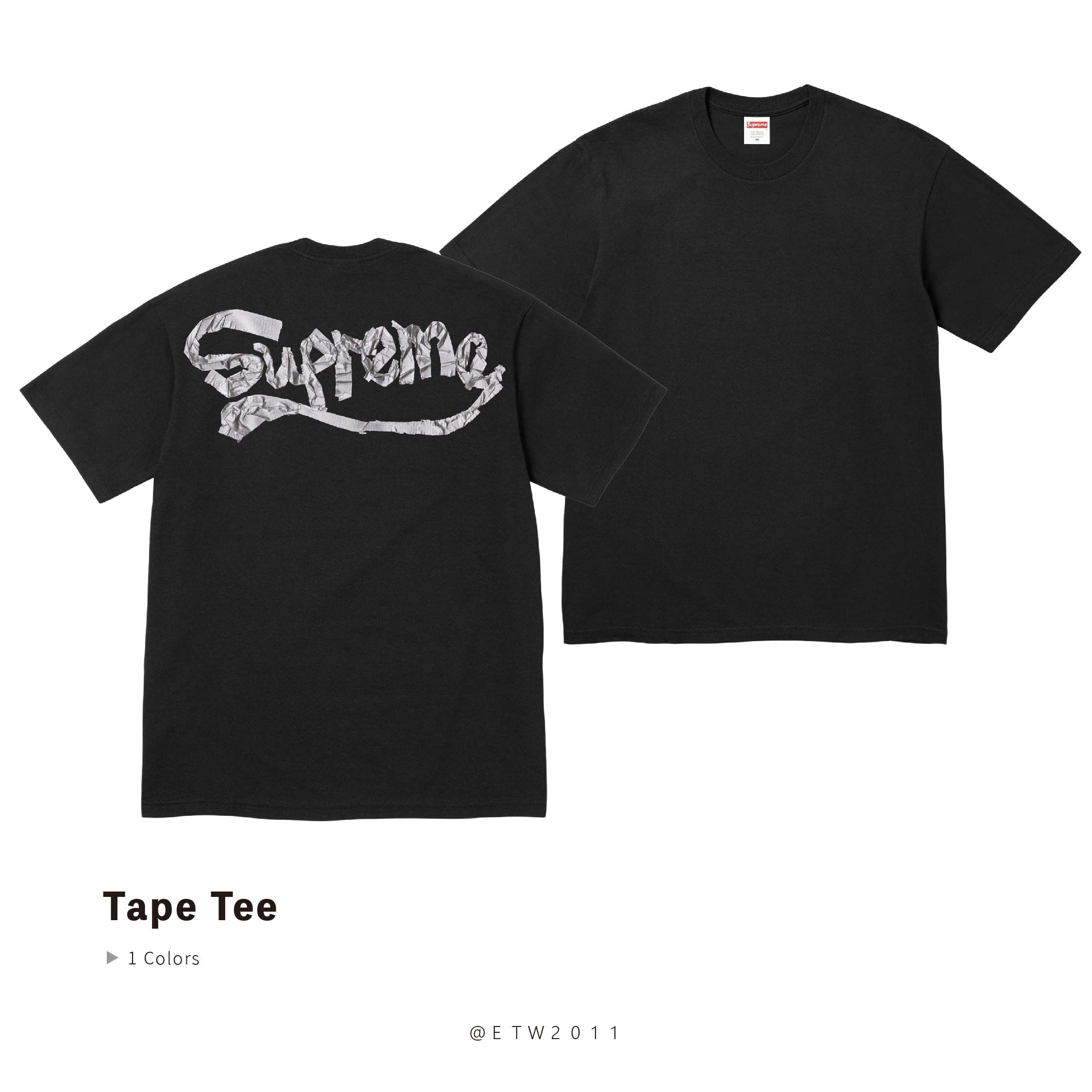 ☆ETW☆【EASY TO WEAR】Supreme 25SS Tape Tee 膠帶 短袖 短T