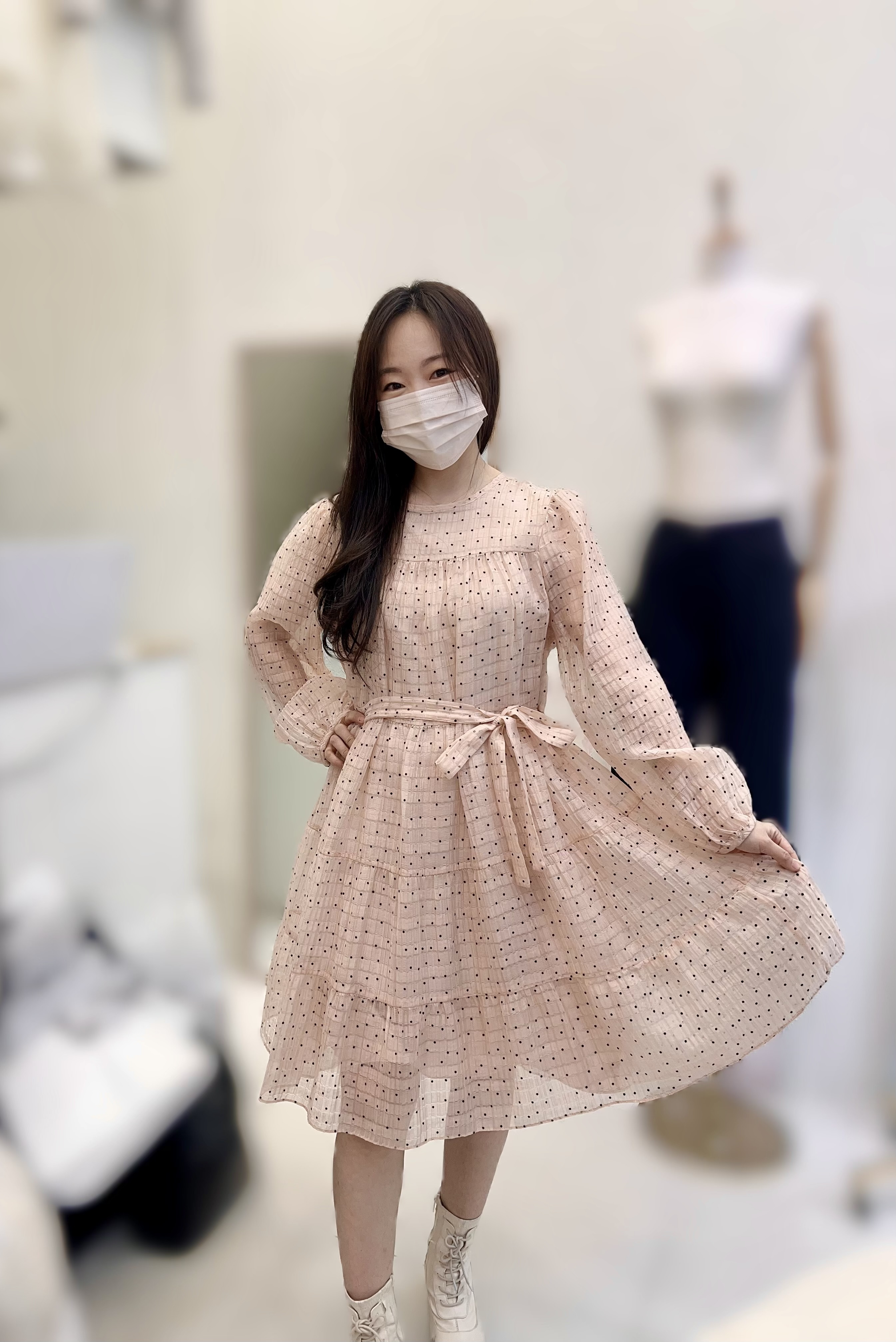 SY03   高質波點連身裙  胸44長 37. 腰46 hip 46 $569 [一口價] SY人氣NO:3🥉