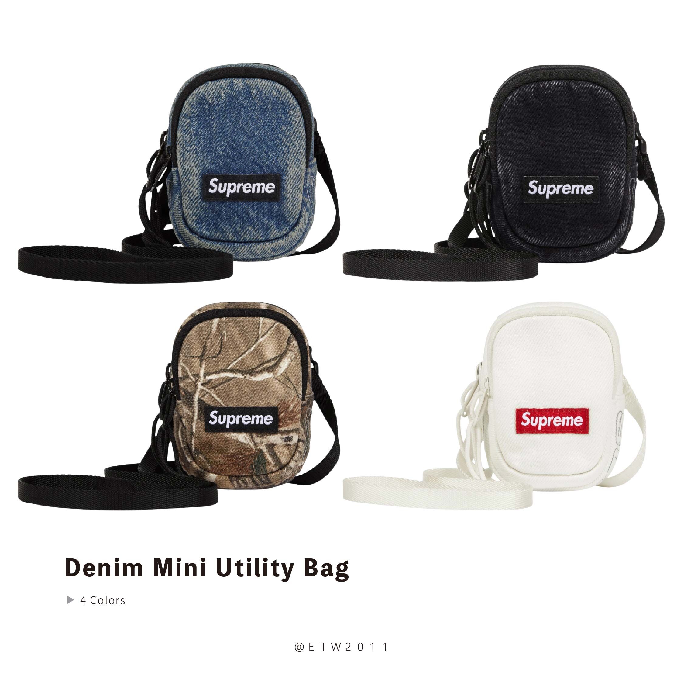 ☆ETW☆【EASY TO WEAR】Supreme 25fw Denim Mini Utility Bag 迷你小包 小廢包 小方包 反光 配件
