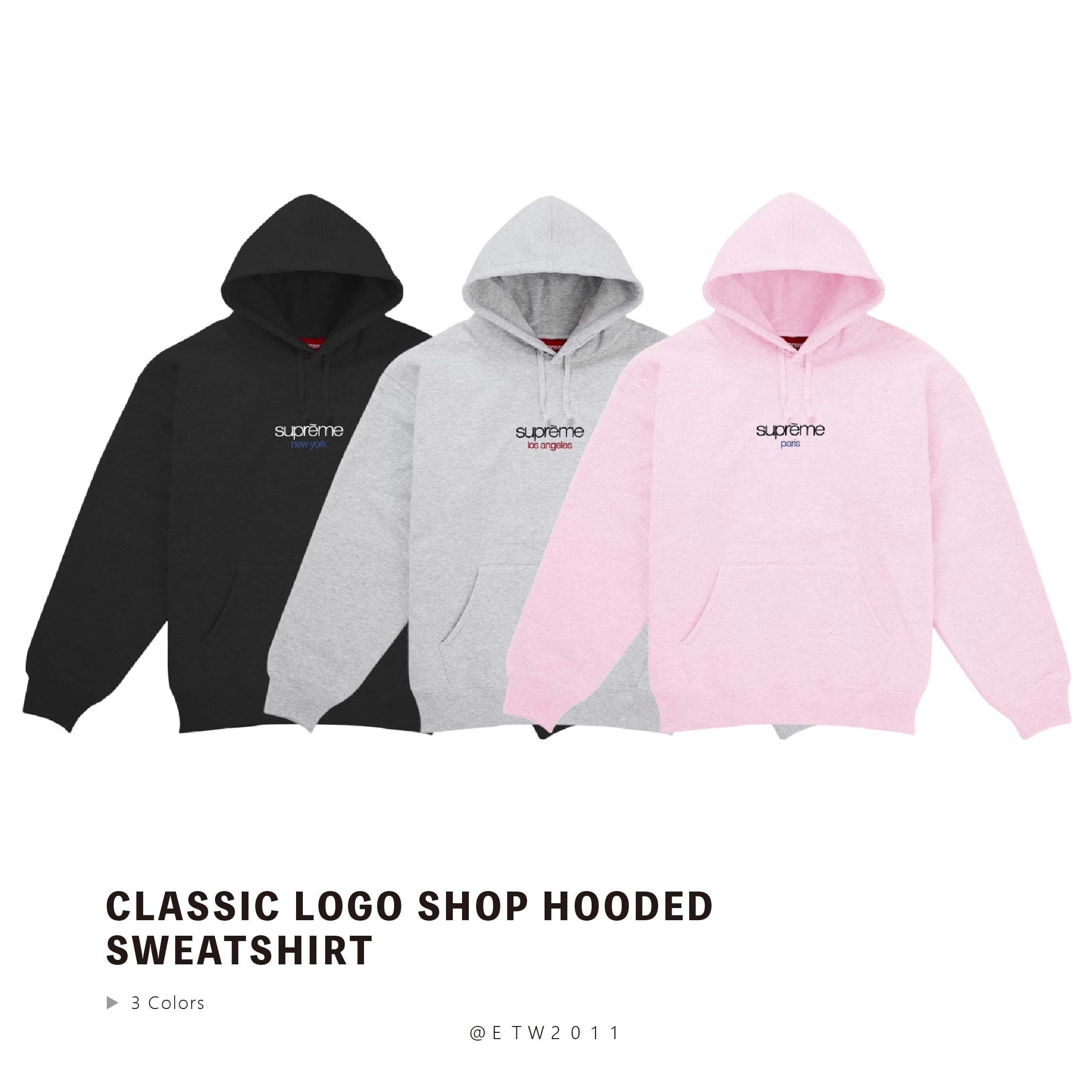 ☆ETW☆【EASY TO WEAR】Supreme 25FW Classic Logo Shop Hooded Sweatshirt 地區 城市限定 LOGO 帽T