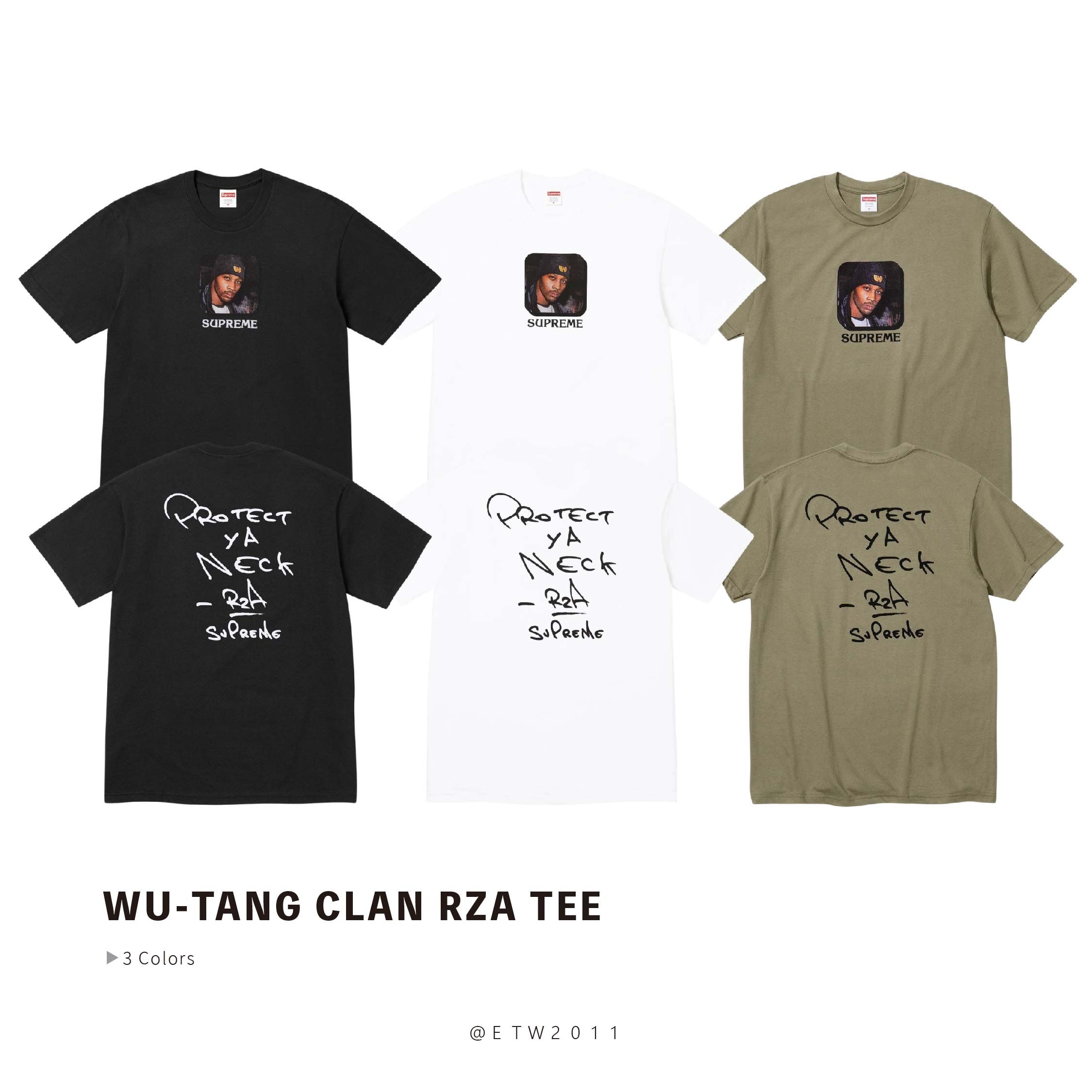 ☆ETW☆【EASY TO WEAR】Supreme 25FW WU-TANG CLAN RZA TEE 武當幫 饒舌 嘻哈 短T
