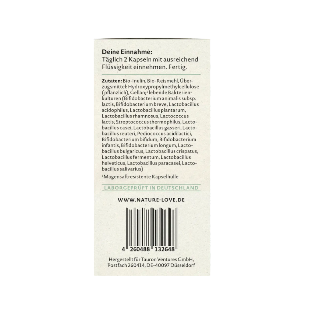 Nature Love 德國自然之愛 純素有機複合腸道益生菌120粒