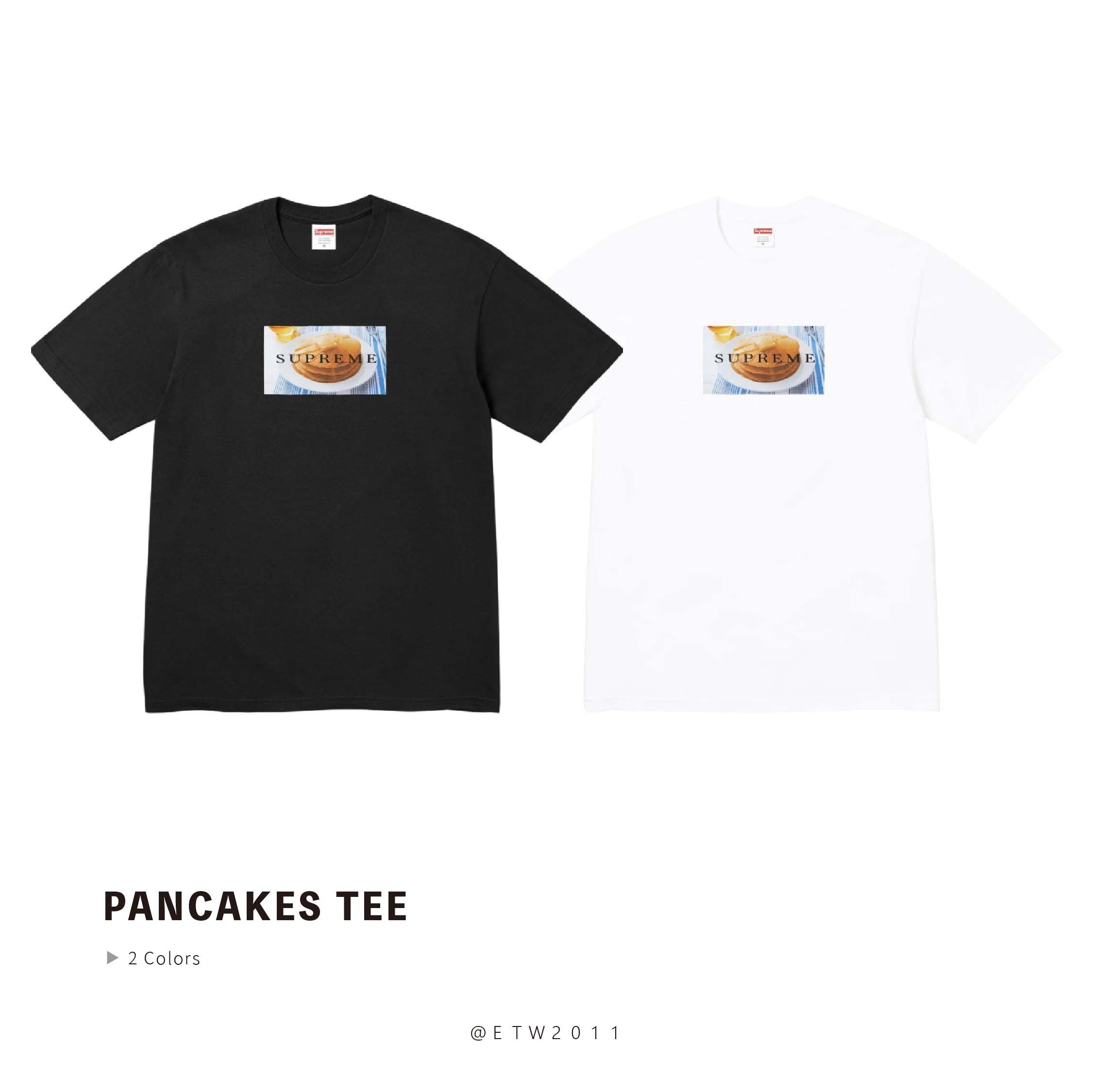 ☆ETW☆【EASY TO WEAR】Supreme 25SS Pancakes Tee 鬆餅 甜點 短T 短袖