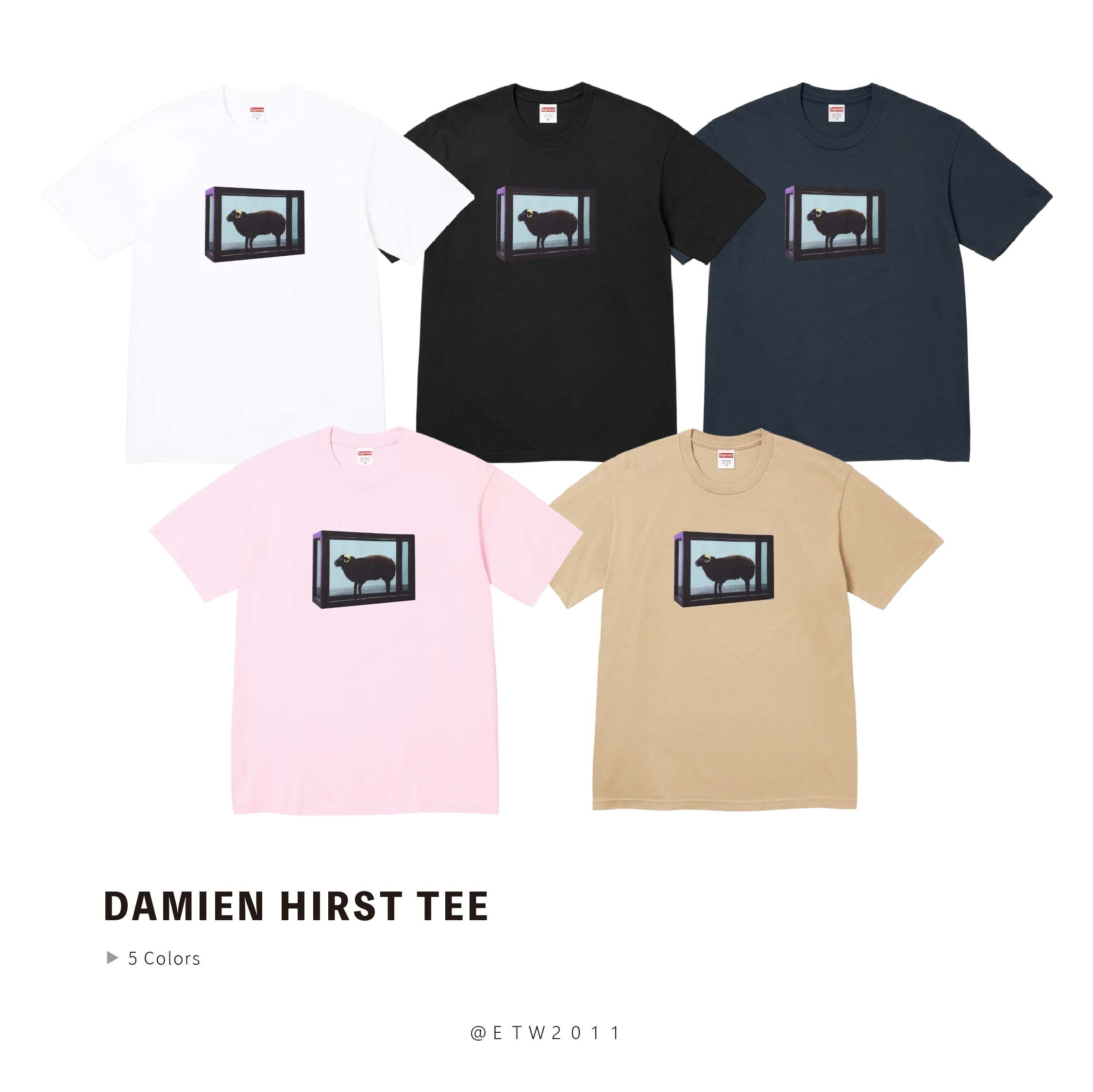 ☆ETW☆【EASY TO WEAR】Supreme 25SS Damien Hirst Tee 藝術家 黑羊 山羊 短T