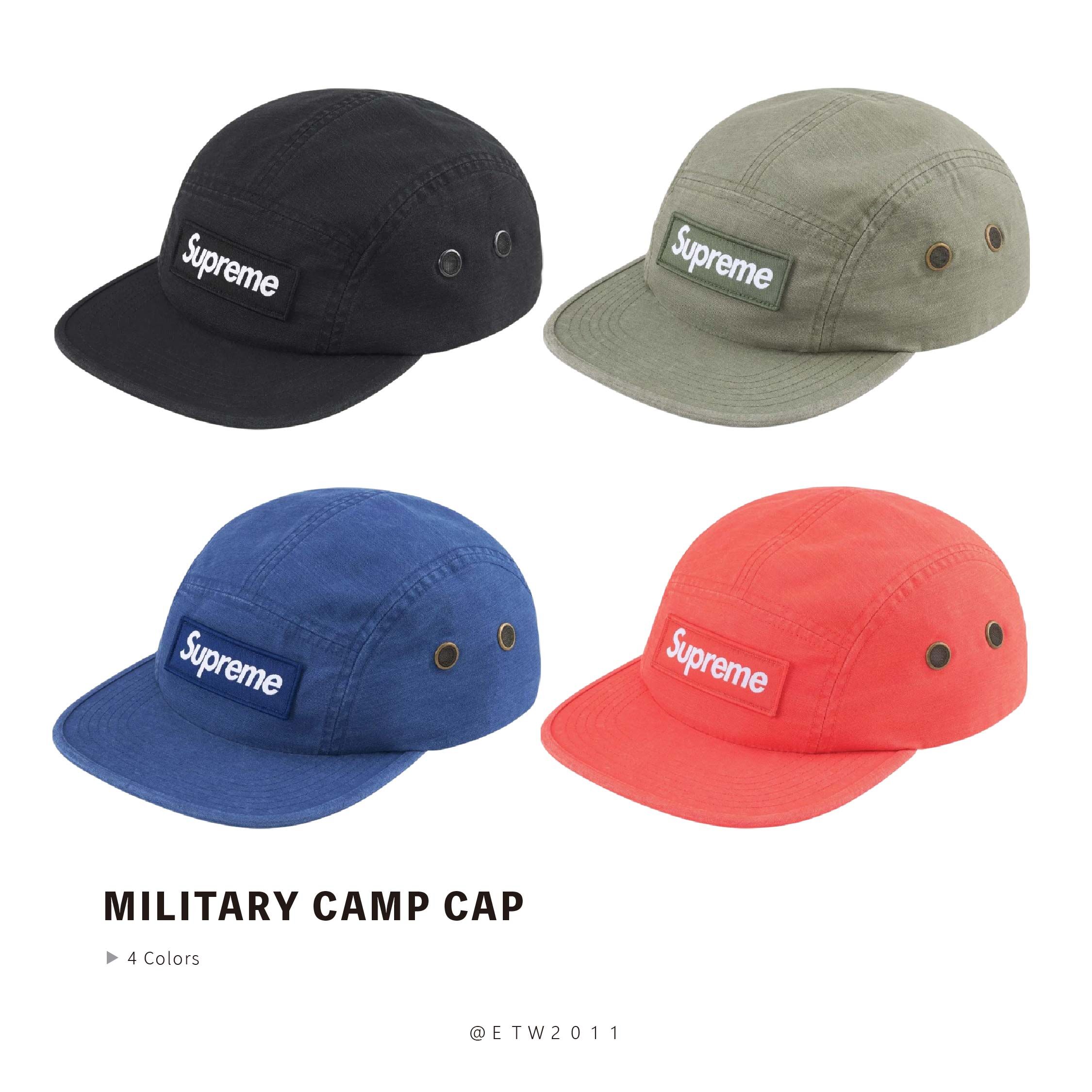 ☆ETW☆【EASY TO WEAR】Supreme 25SS Military Camp Cap 五分割 老帽