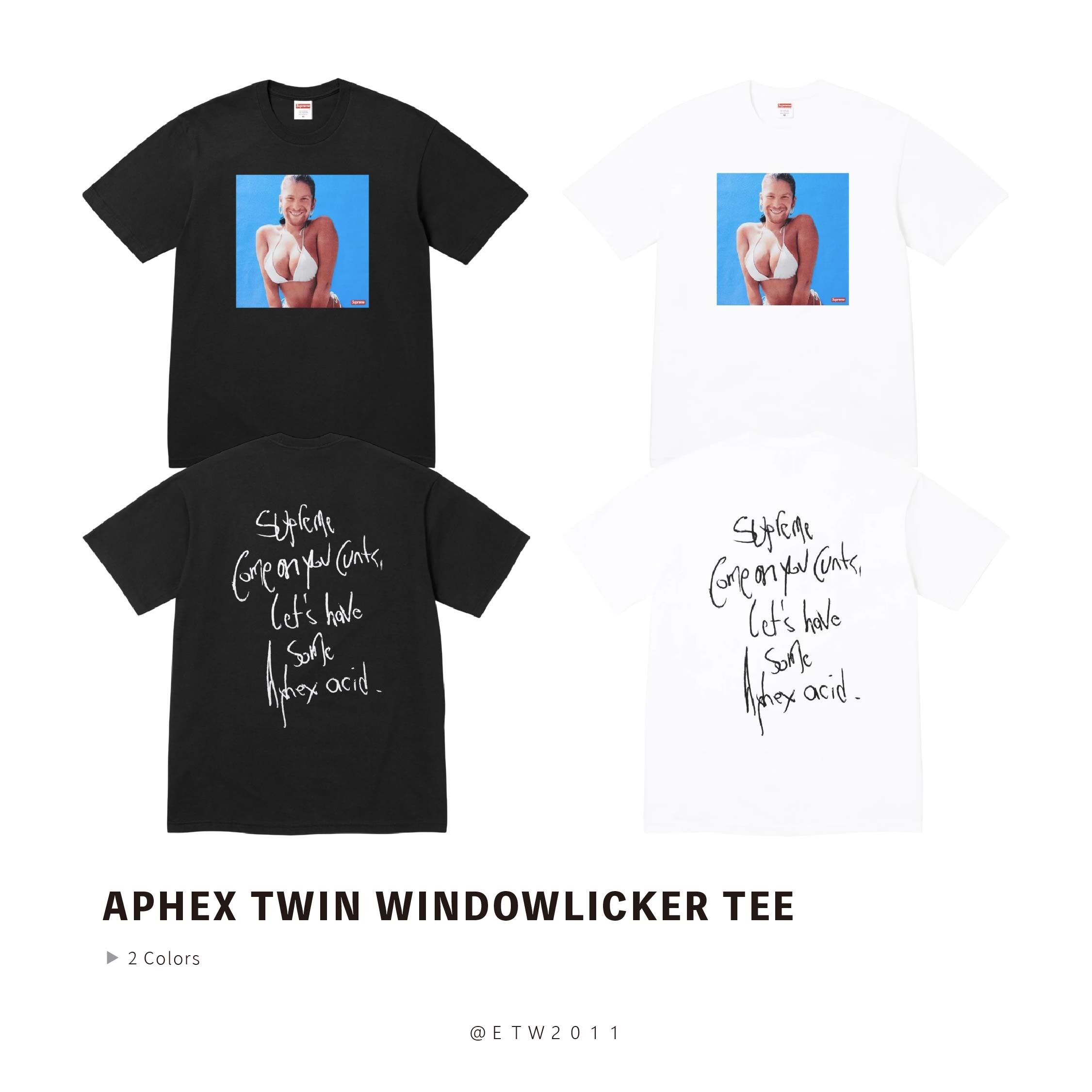 ☆ETW☆【EASY TO WEAR】Supreme 25SS Aphex Twin Windowlicker Tee 電音 DJ 短T
