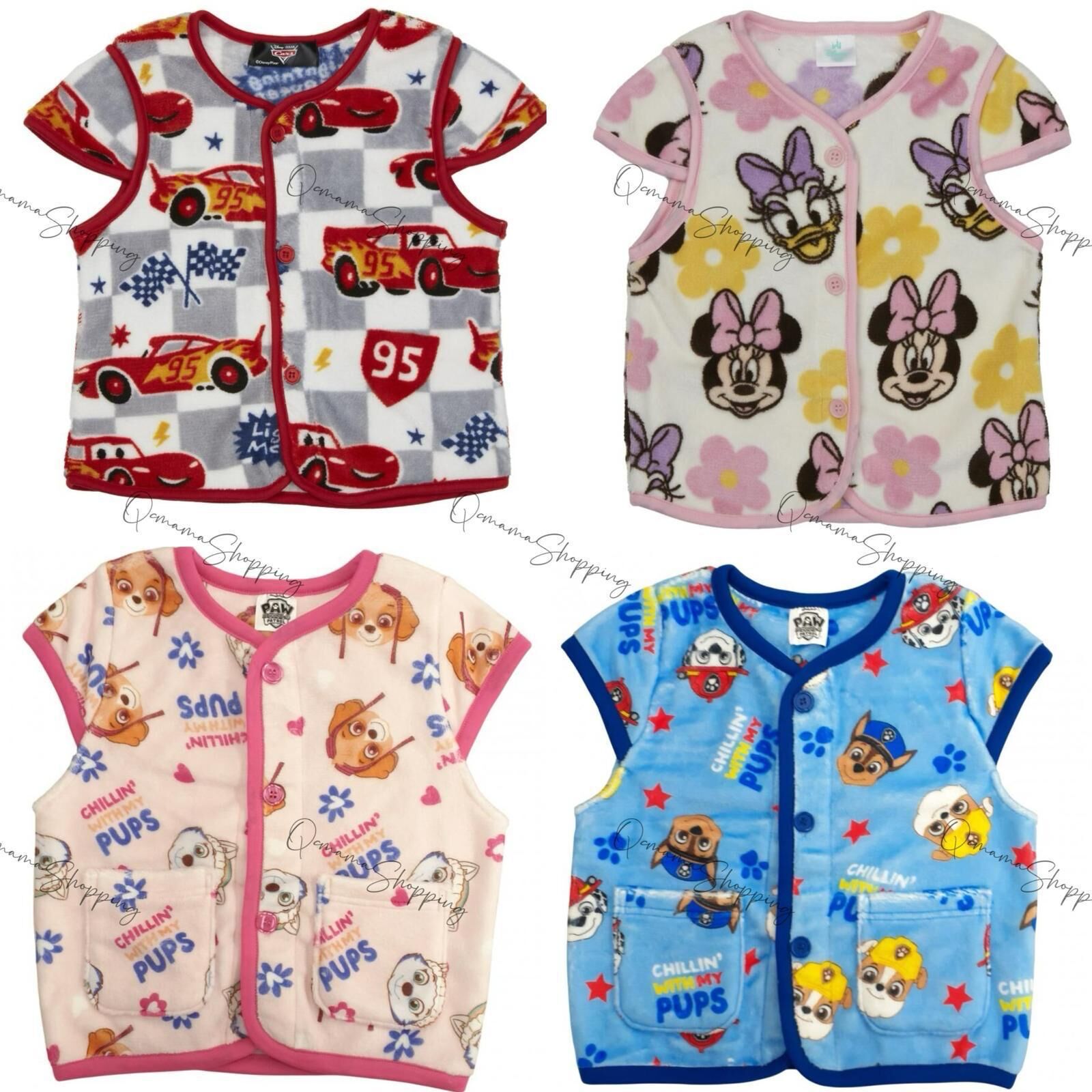 (現貨)🇯🇵 日本直送 Paw Patrol/ Mcqueen/ Minnie Daisy/ Skye 保暖睡袋 有袖 家居服外套