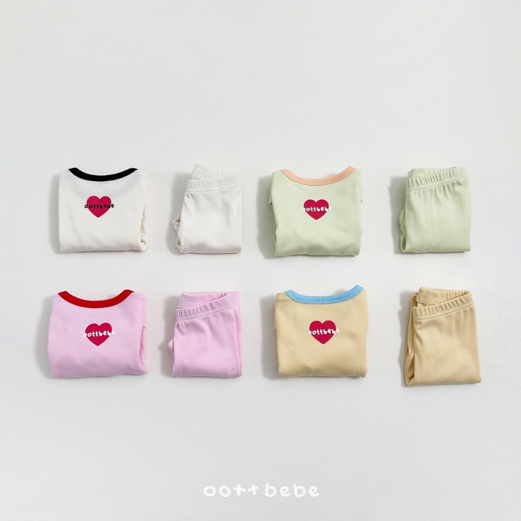 韓國🇰🇷OOTTBEBE 撞色滾邊套裝(XS-XL)