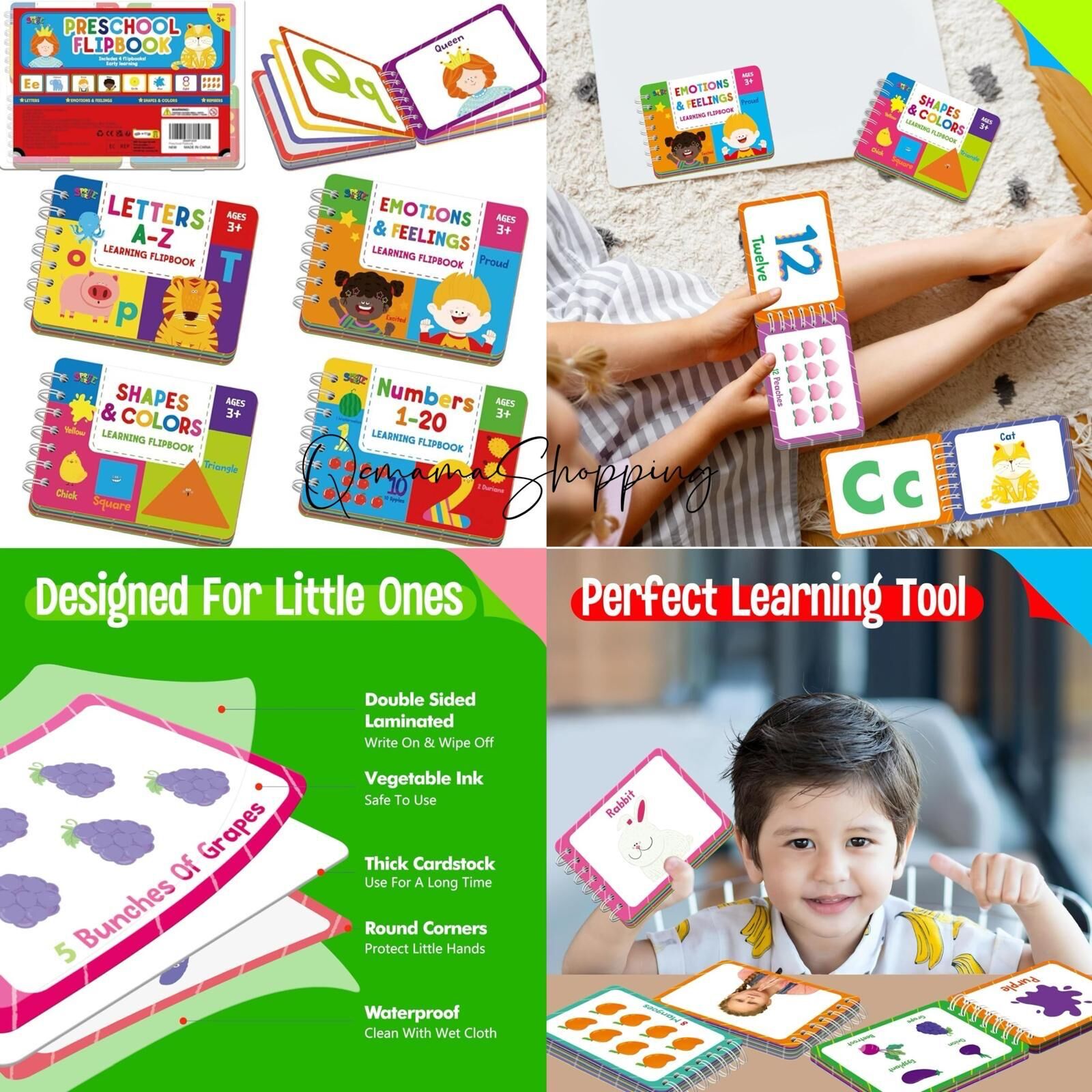 (現貨) 美國直送 早教 Flash Card Set (Animals / Alphabet/ Numbers/ Shape)