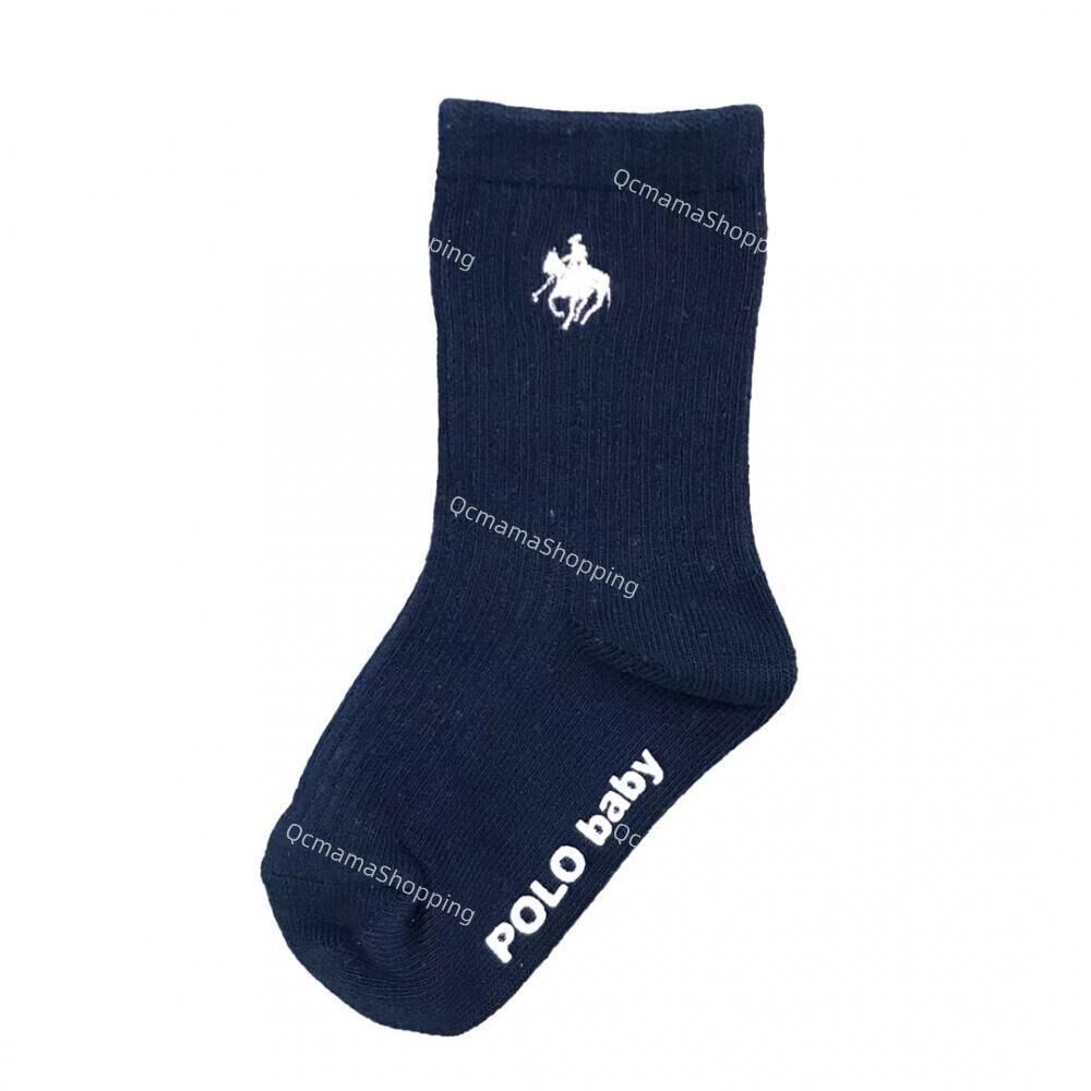(現貨) 日本直送 Polo Baby 長襪/ 短襪 白色/ 深藍 襪仔 番學襪 (2色, 長/短款 Size 12-15cm)