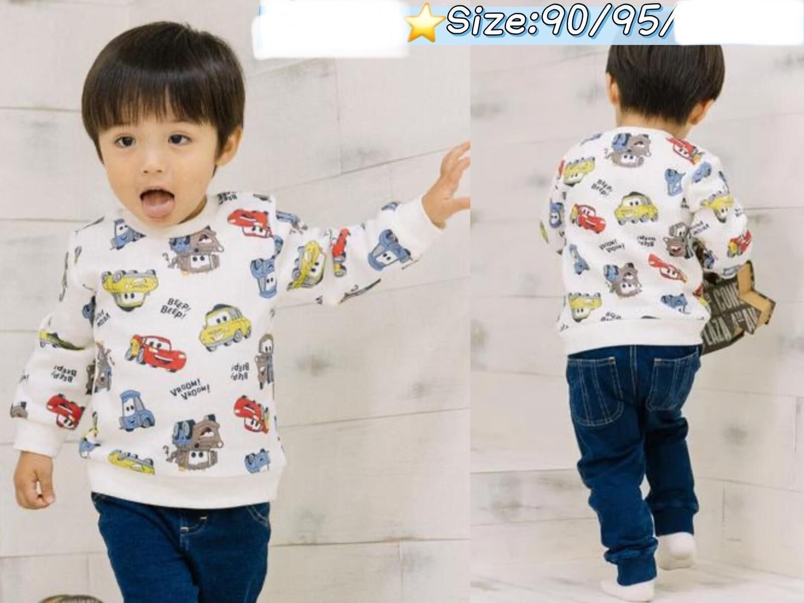 (現貨)🇯🇵日本直送 Mcqueen 長袖衫 (Size 95)