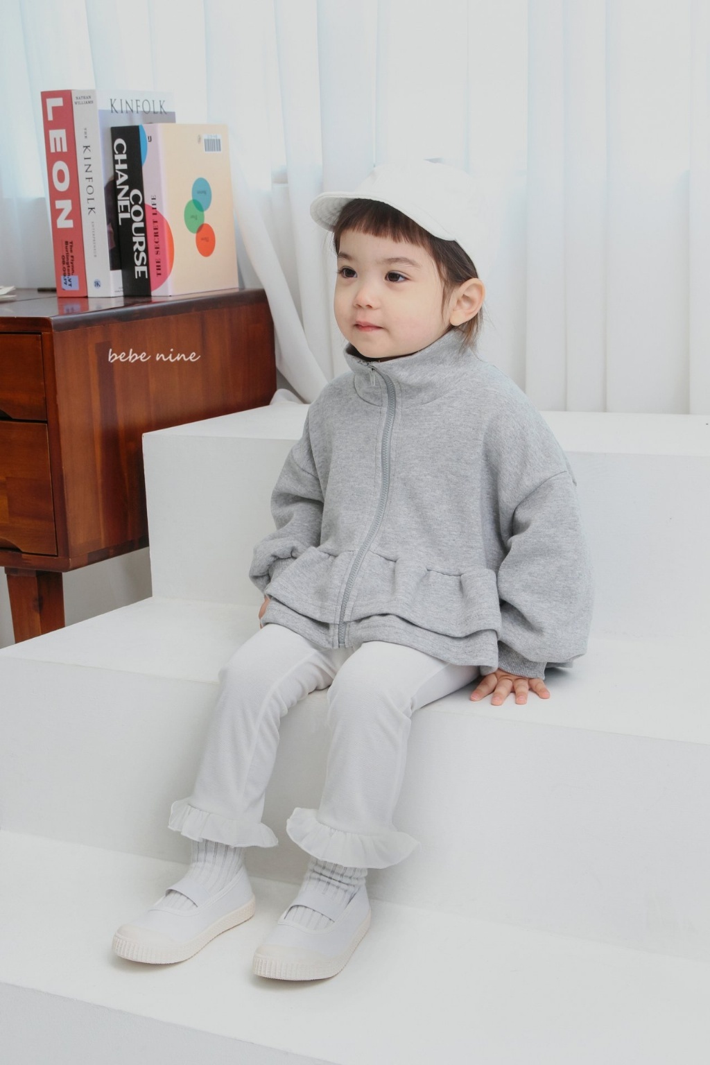 正韓春bebenine  素色花邊長褲