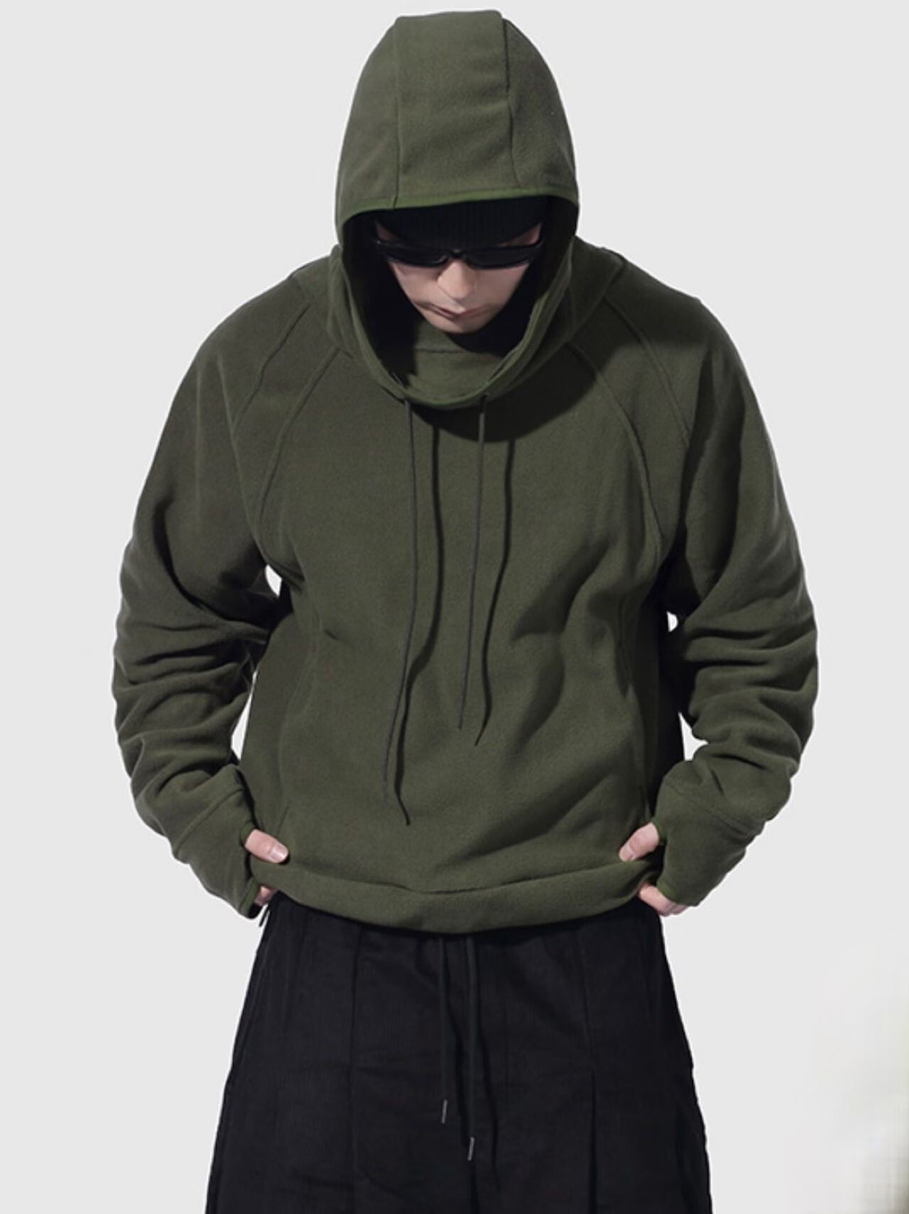 造型連帽毛呢衛衣