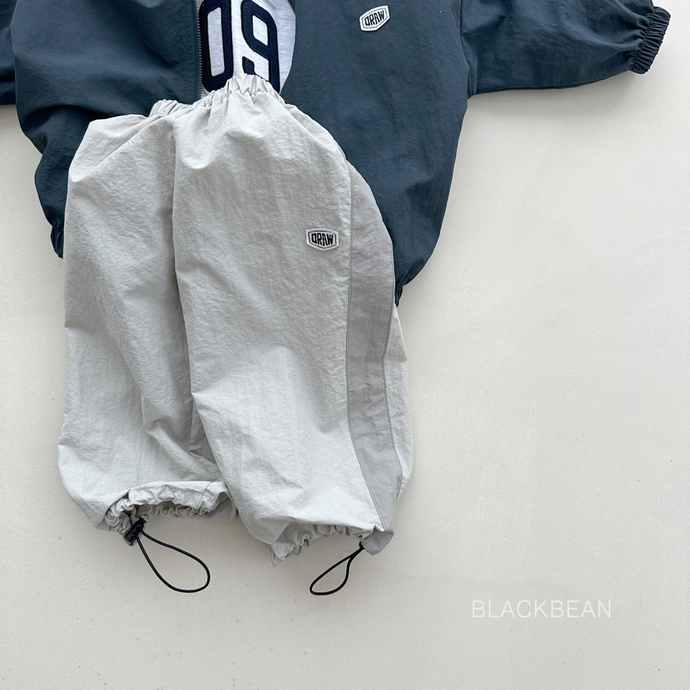 90-120 拼色束繩休閒褲 2色