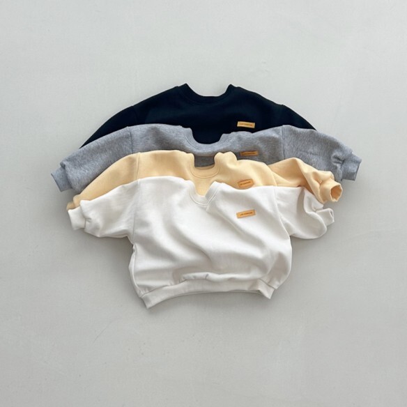 90-120 黃布標日常大學T 4色