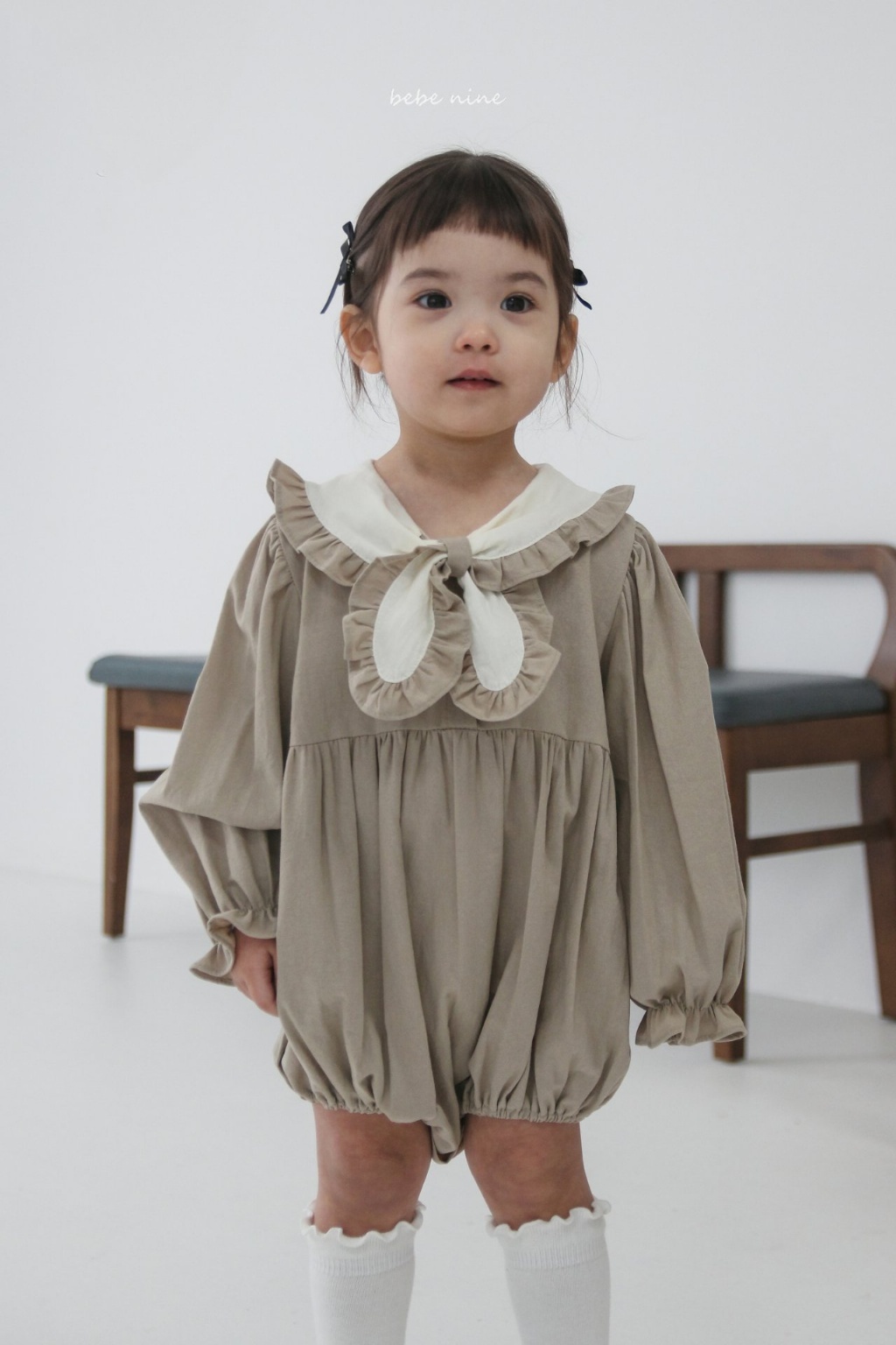 正韓春bebenine 學院綁帶包屁衣