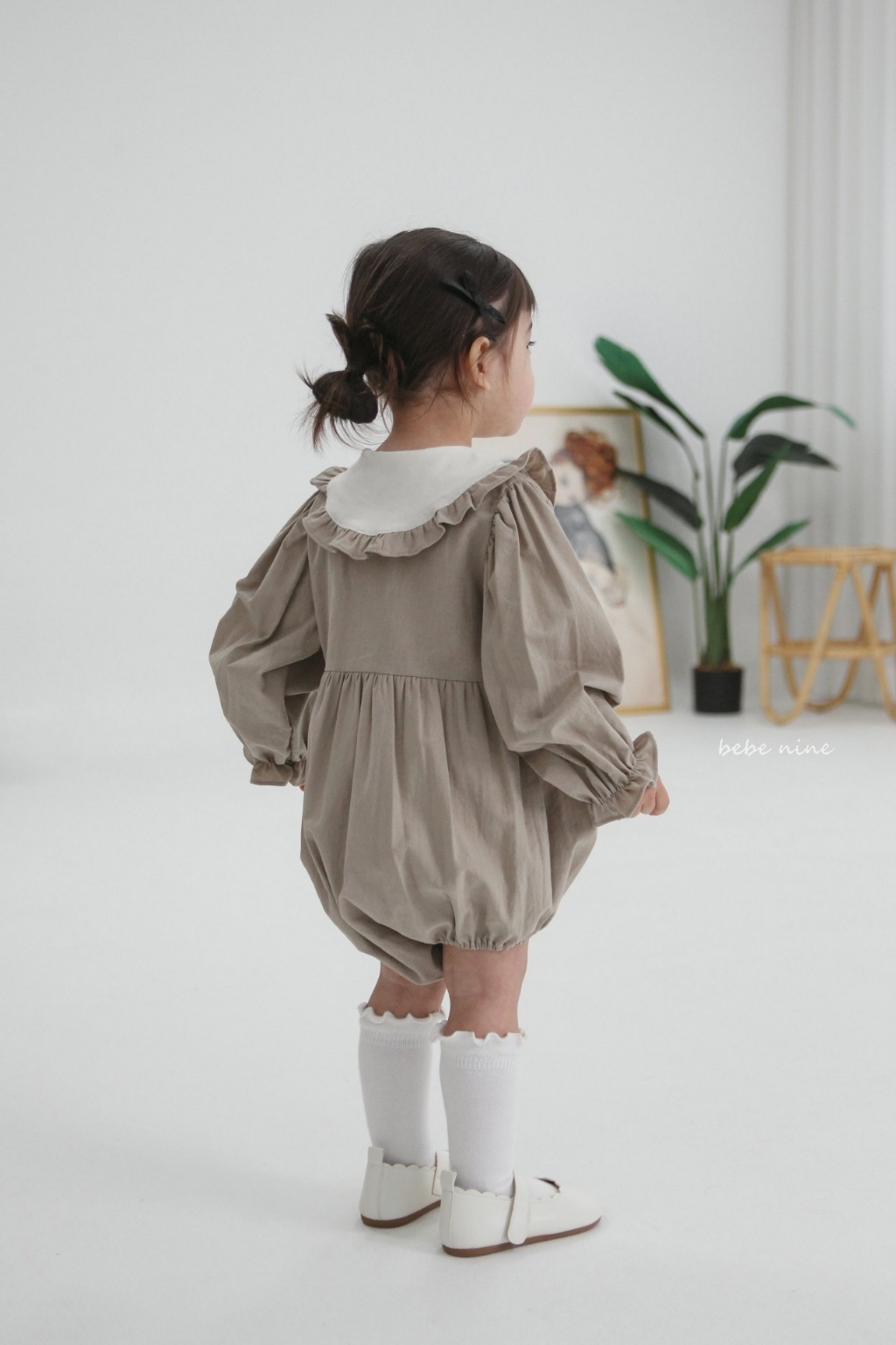 正韓春bebenine 學院綁帶包屁衣