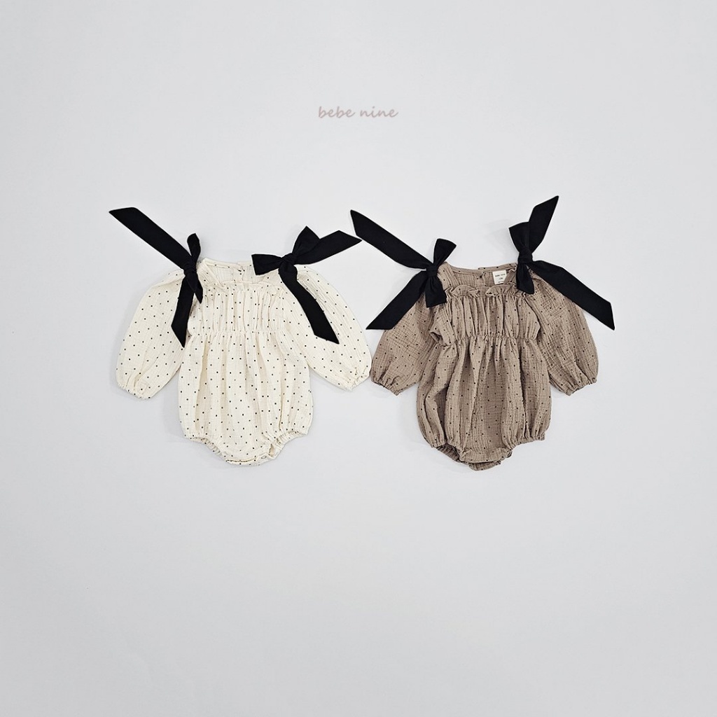 正韓春bebenine 點點蝴蝶結包屁衣