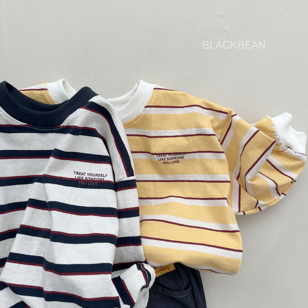 90-120 小字母條紋上衣 2色