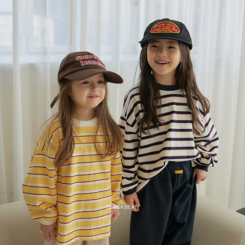 90-120 小字母條紋上衣 2色