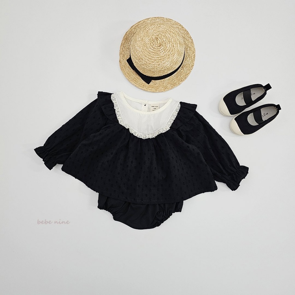 正韓春bebenine 溫柔縮袖包屁衣