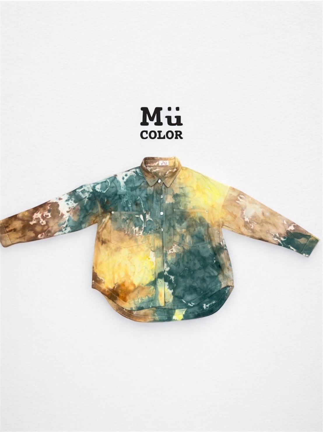 慕慕卡樂 / ice dyed 冰染襯衫