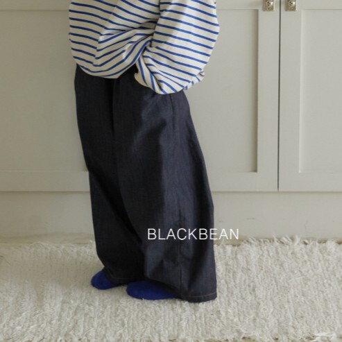 90-120 深色牛仔寬褲