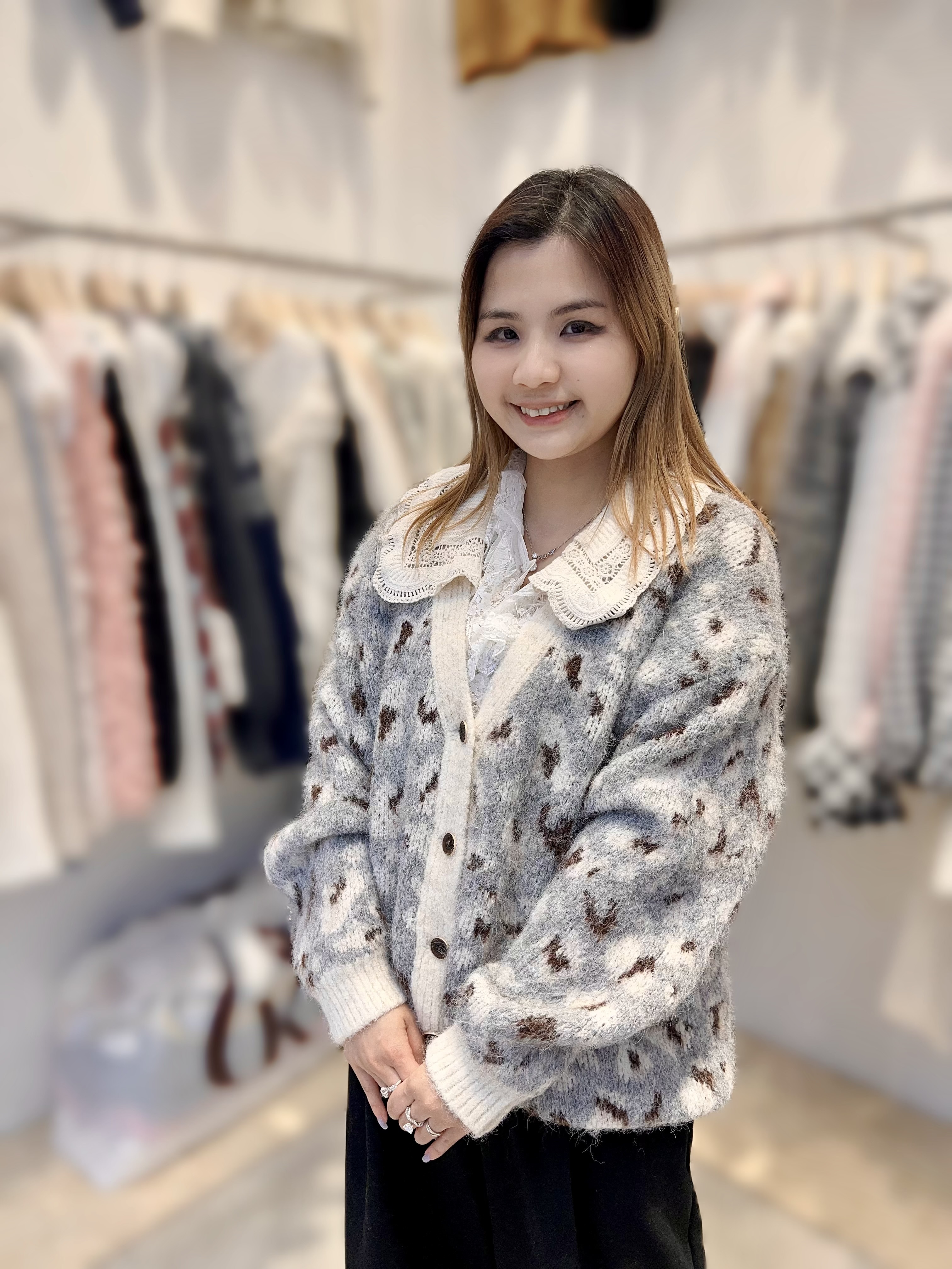 AE02  豹紋 胸46 長26 $509 (一口價) 5%羊毛