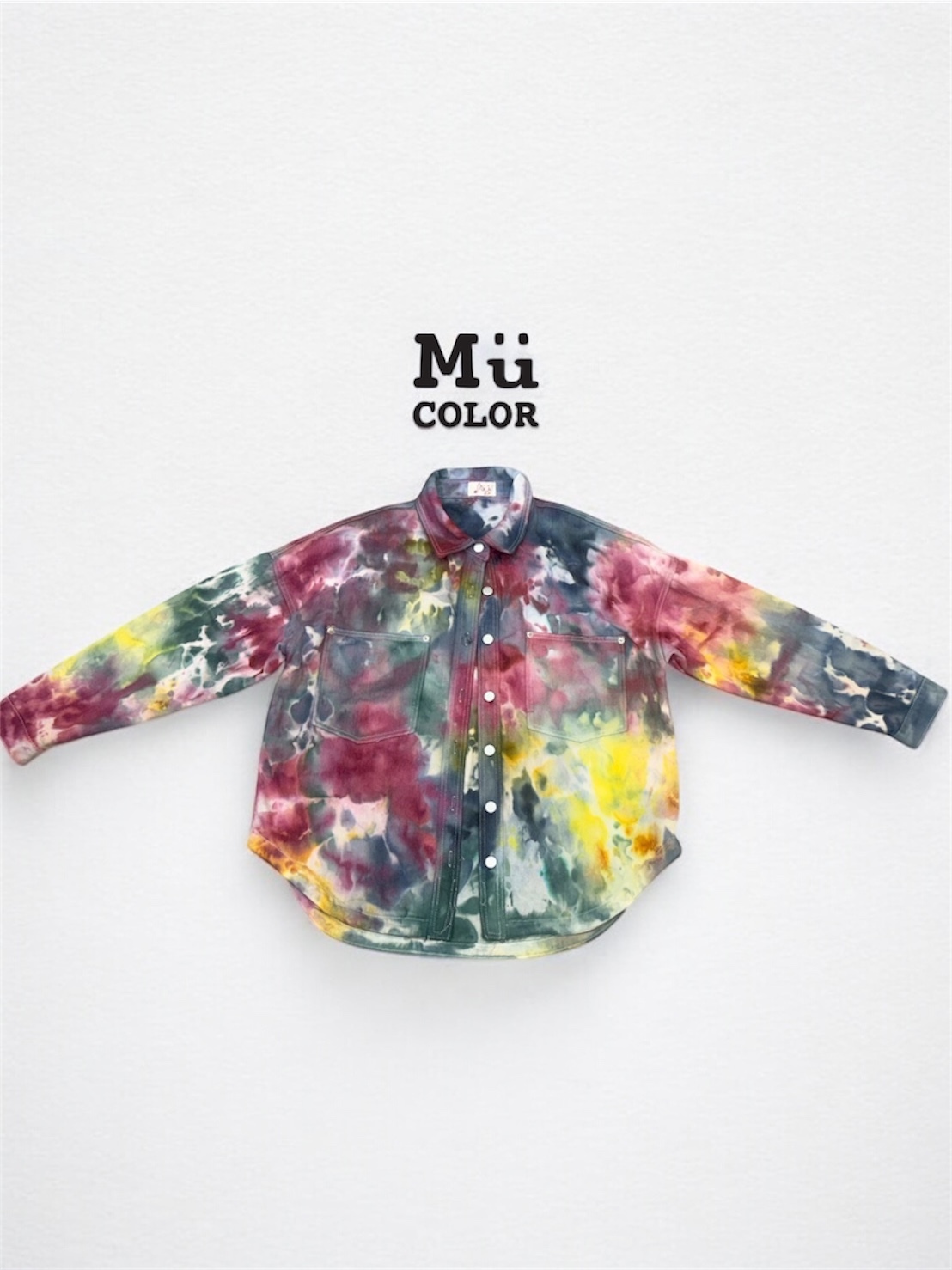 慕慕卡樂 / ice dyed 冰染襯衫