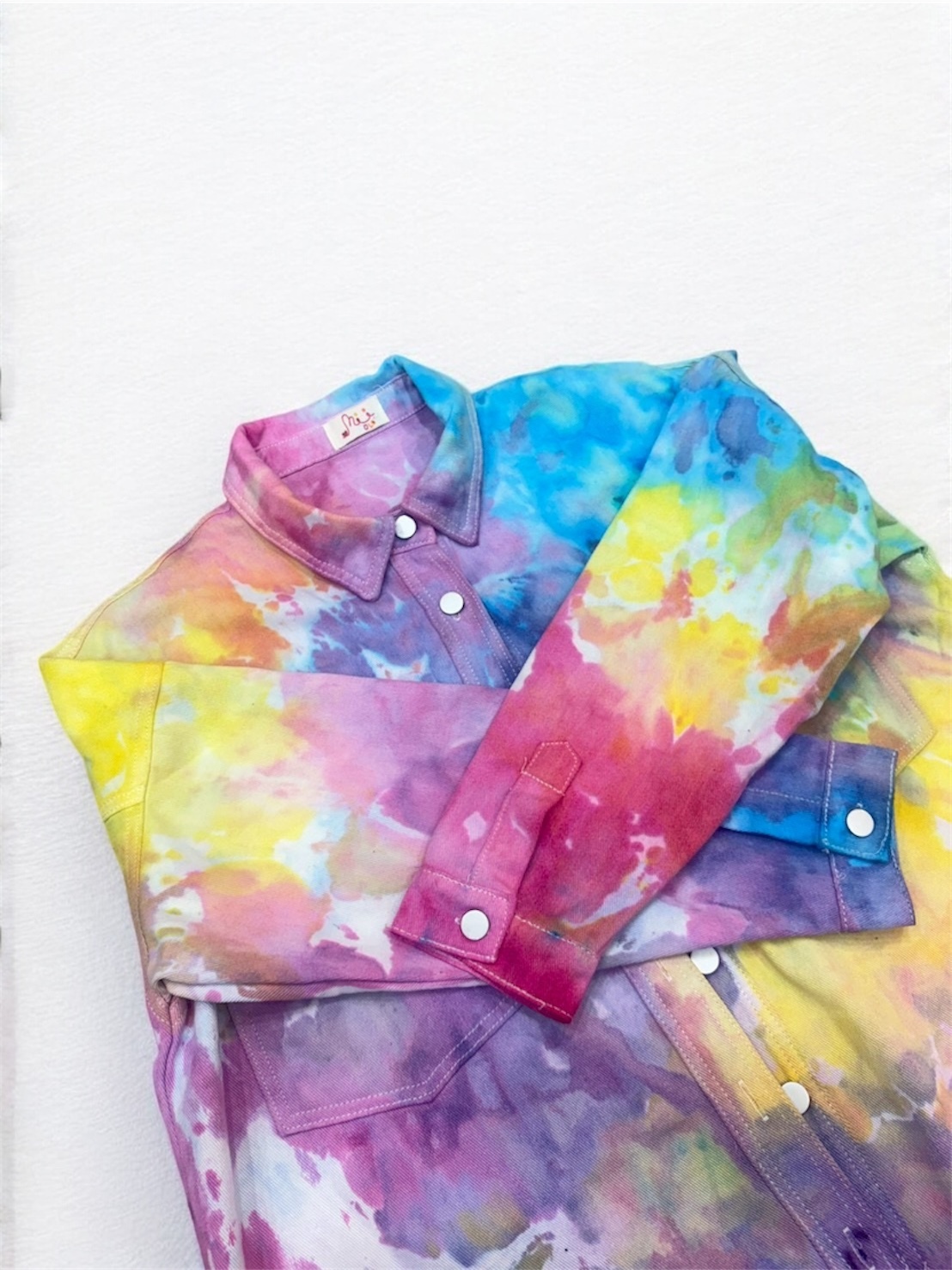 慕慕卡樂 / ice dyed 冰染襯衫