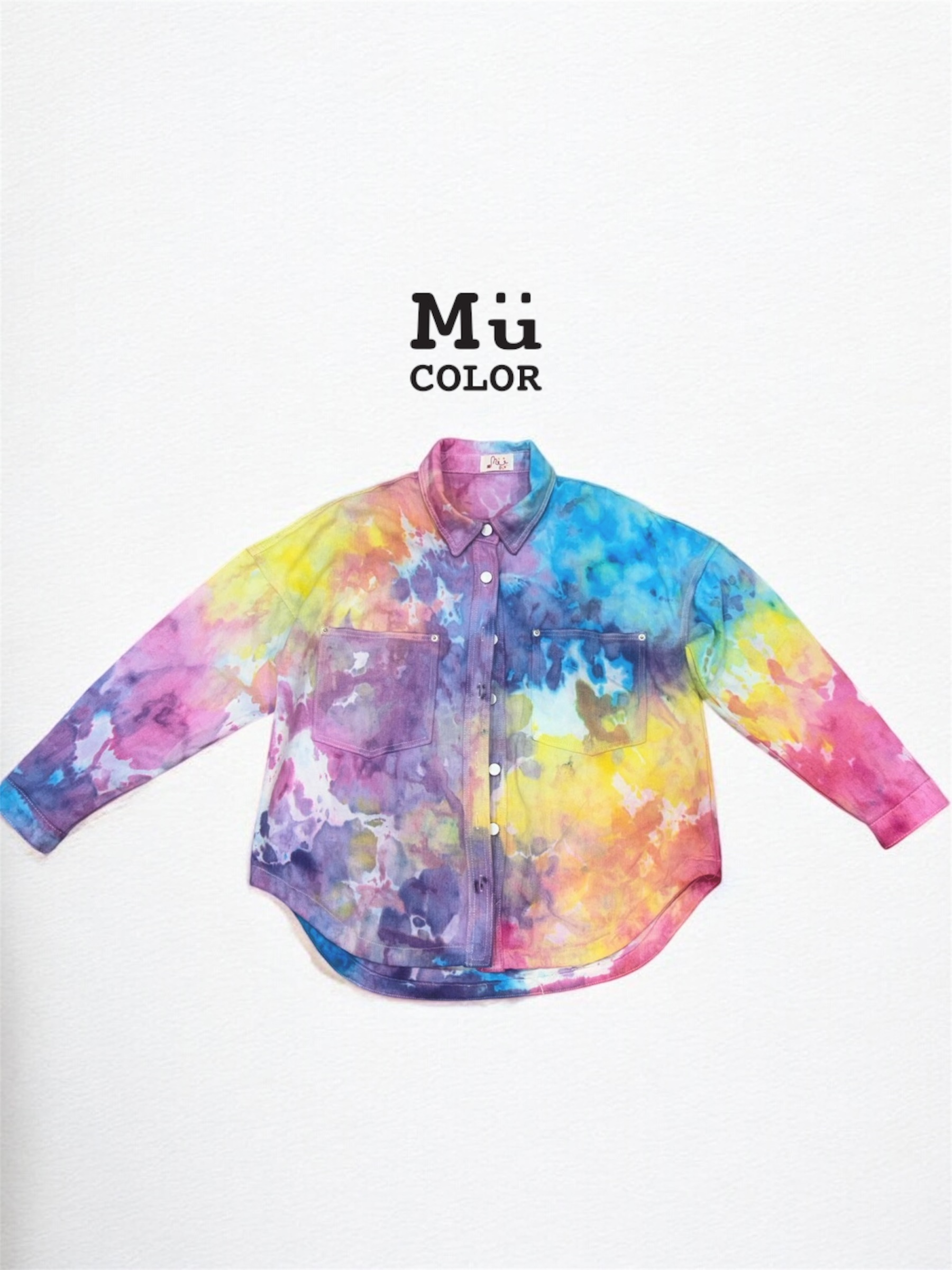 慕慕卡樂 / ice dyed 冰染襯衫