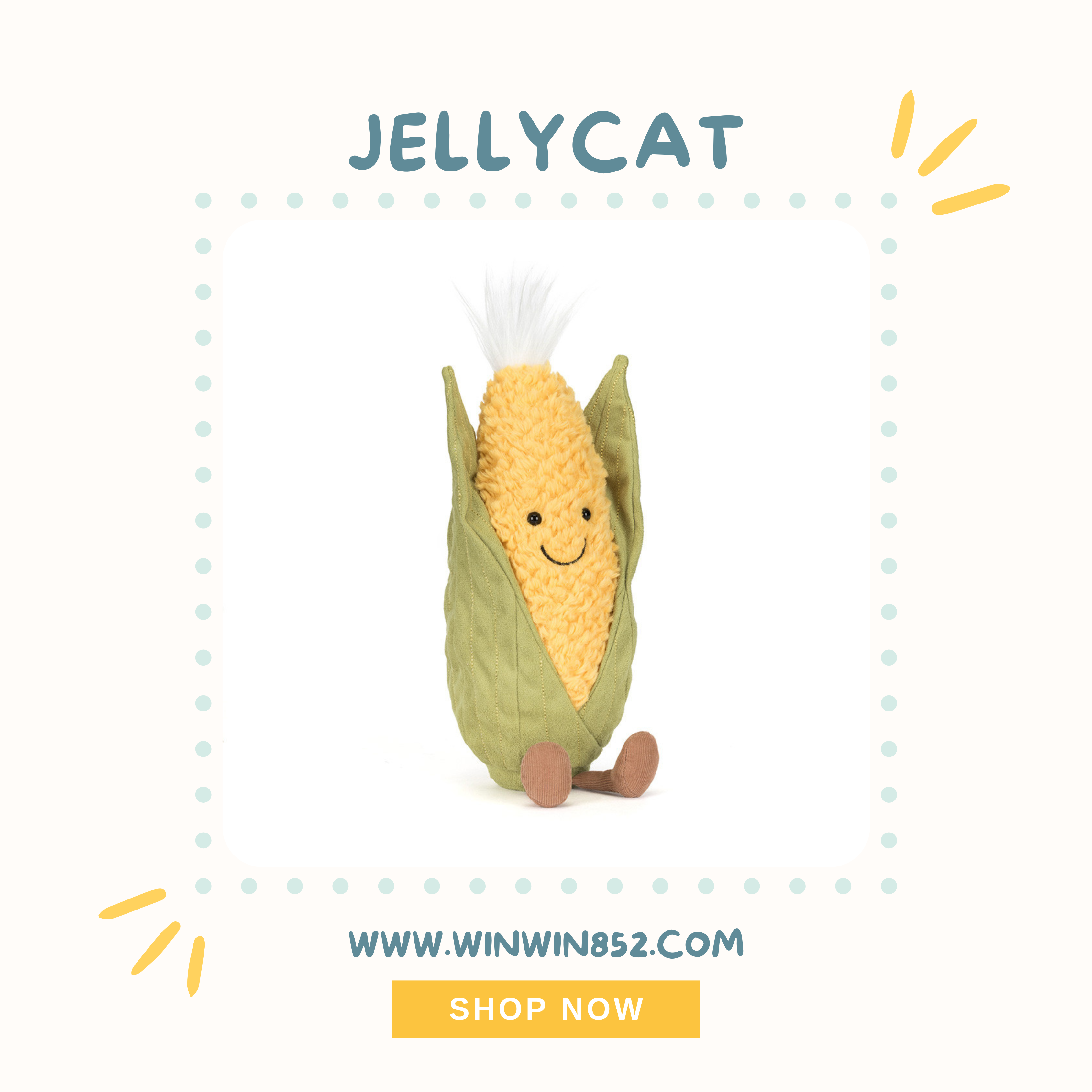 Jellycat Amuseables Sweetcorn