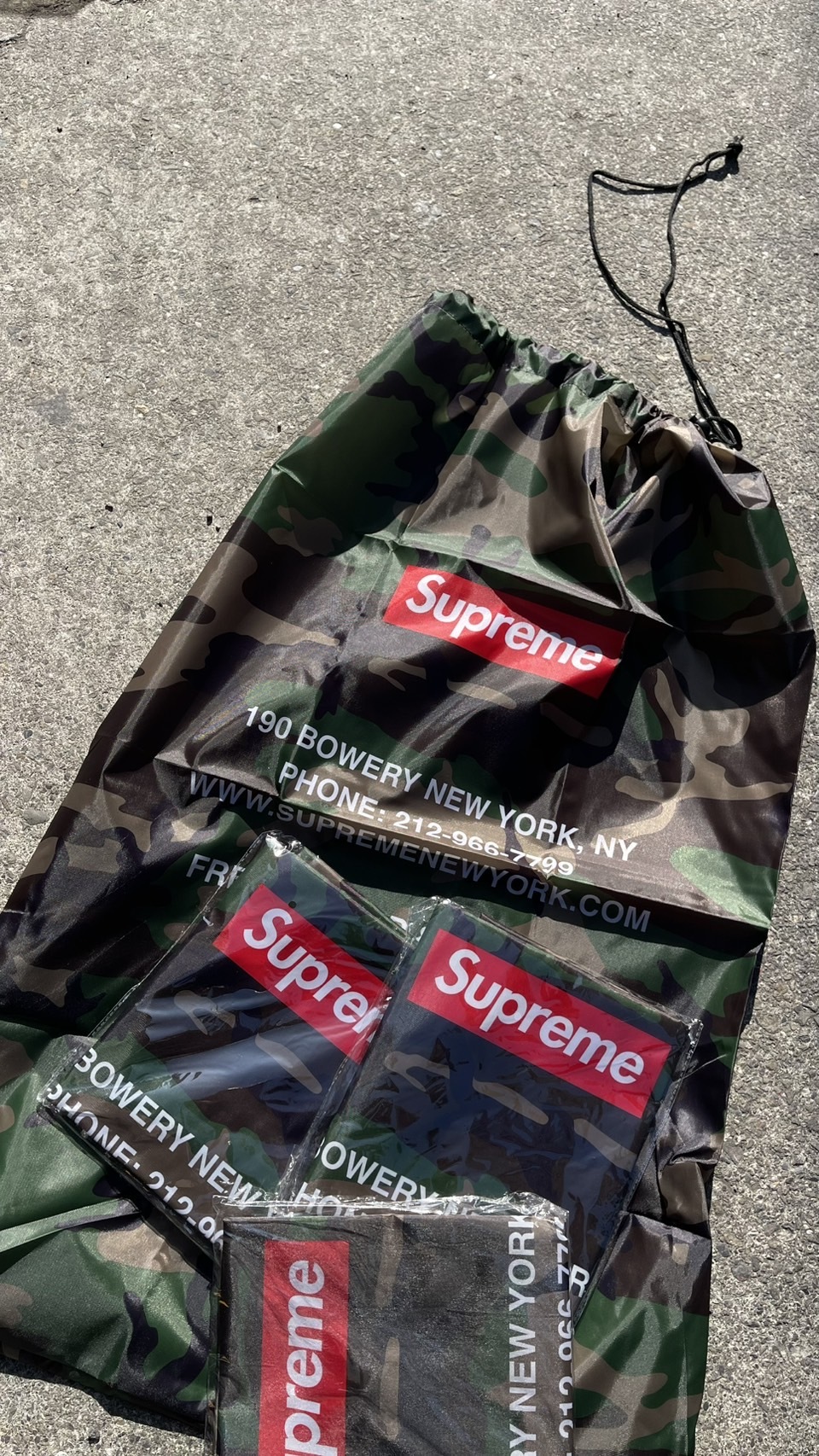 Supreme 迷彩 束袋 洗衣袋