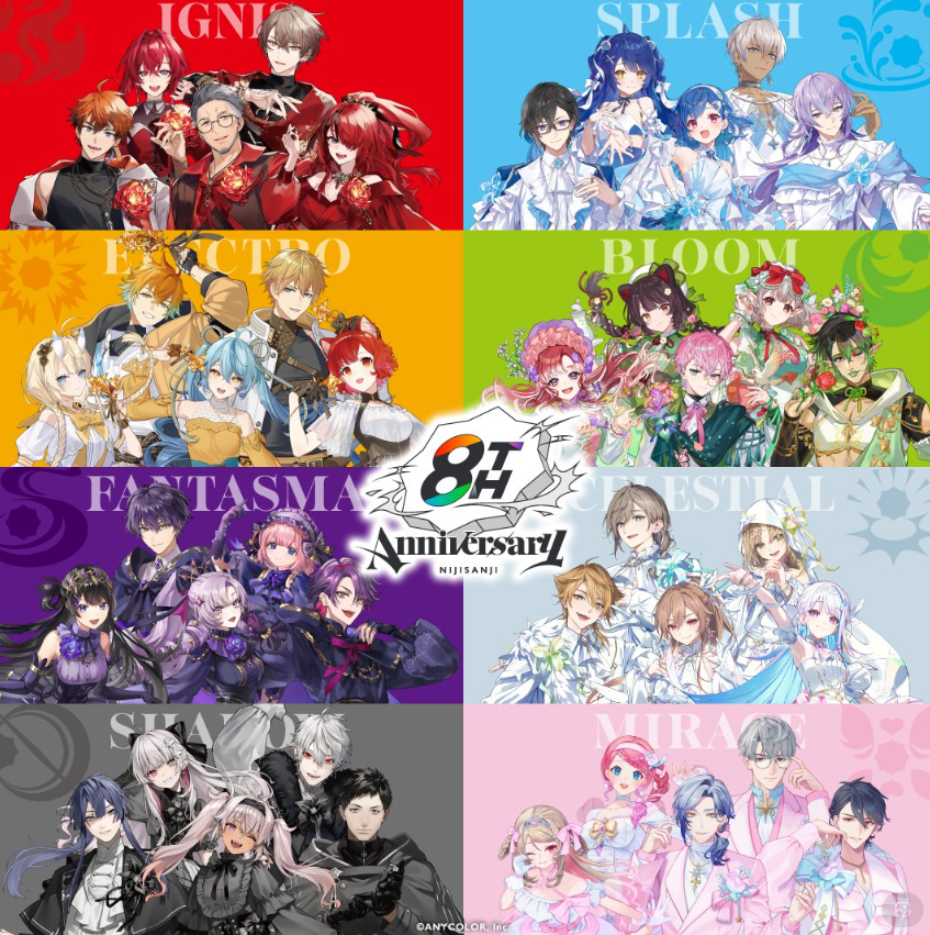 [代購][預訂] 彩虹社 8th 貼紙