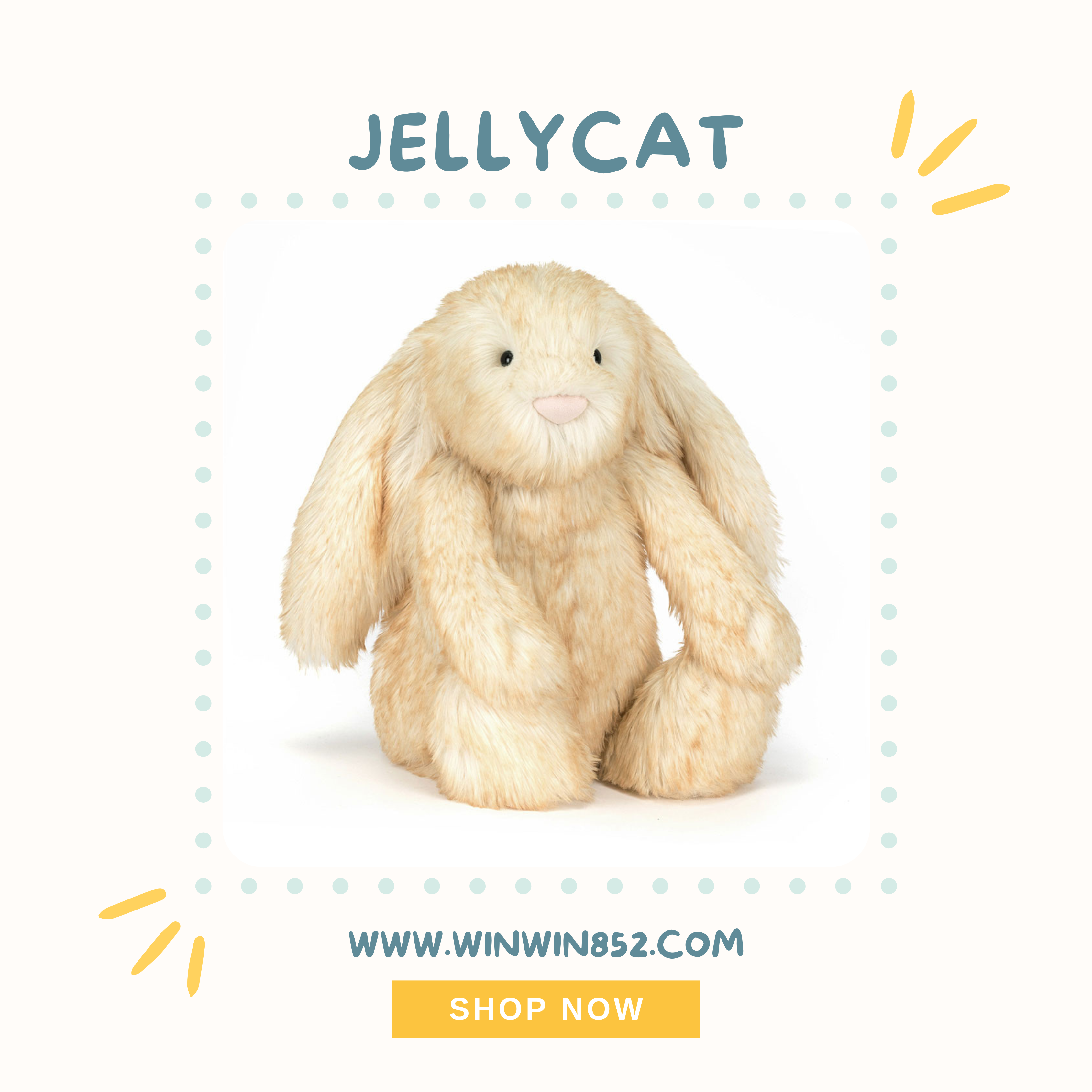 Jellycat Springlowe Luxe Bunny